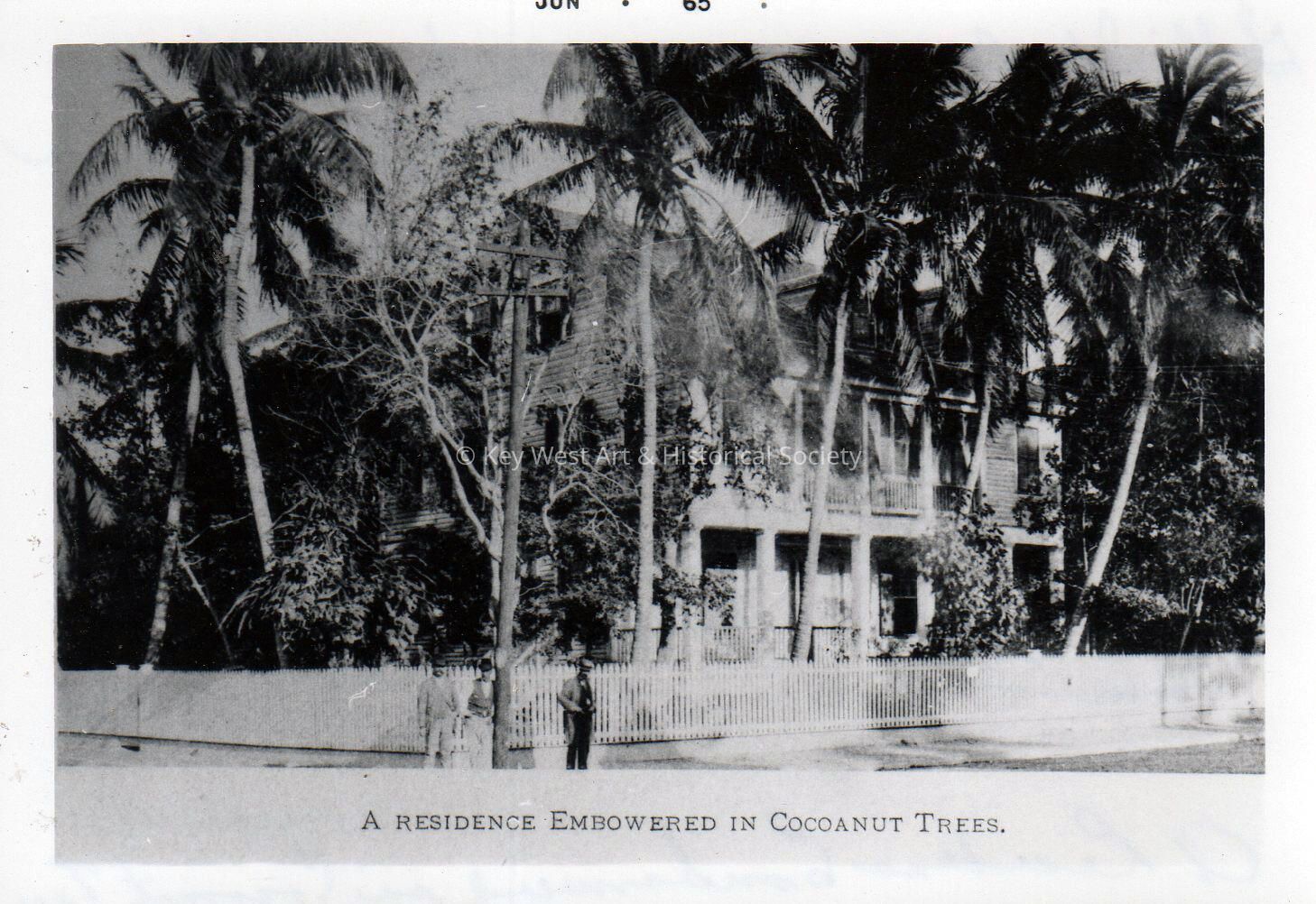 A Residence Embowered in Cocoanut Trees; © Key West Art & Historical Society