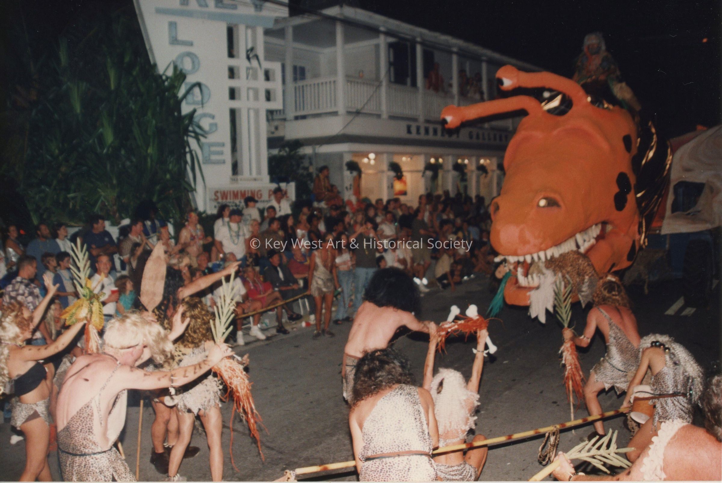 A float in the parade.