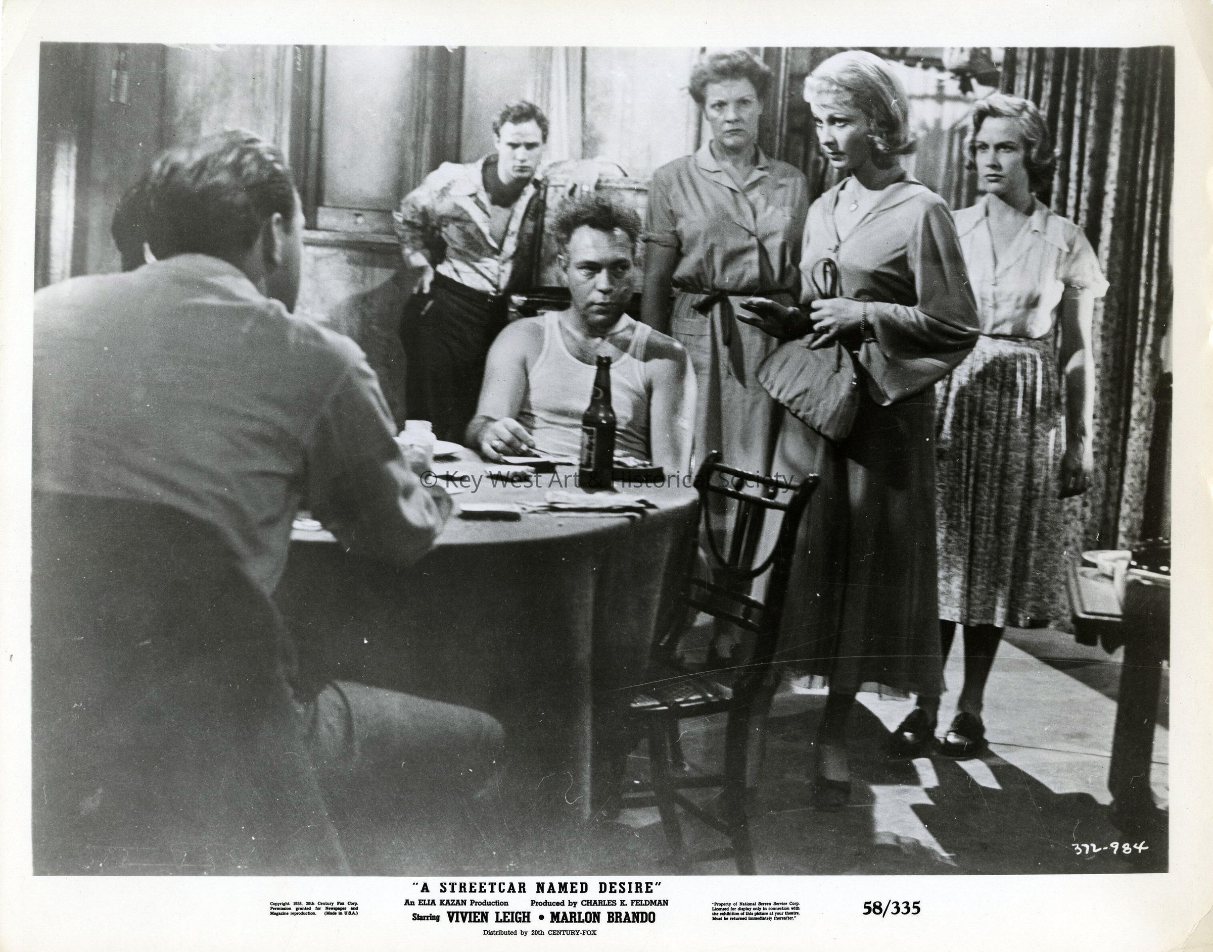 Movie Still from 'A Streetcar Named Desire'; © Key West Art & Historical Society