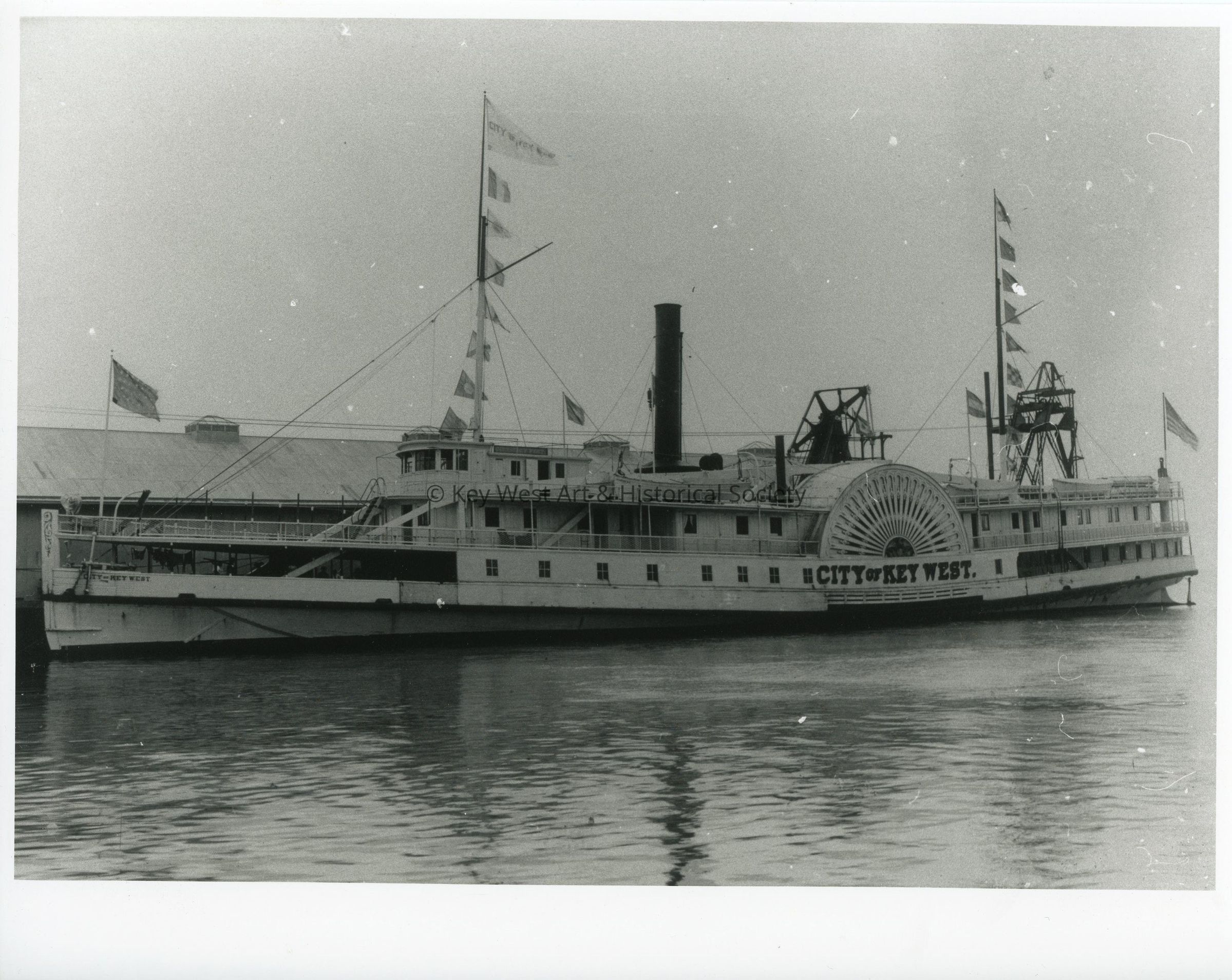 CITY OF KEY WEST Side Paddle Steamer; © Key West Art & Historical Society