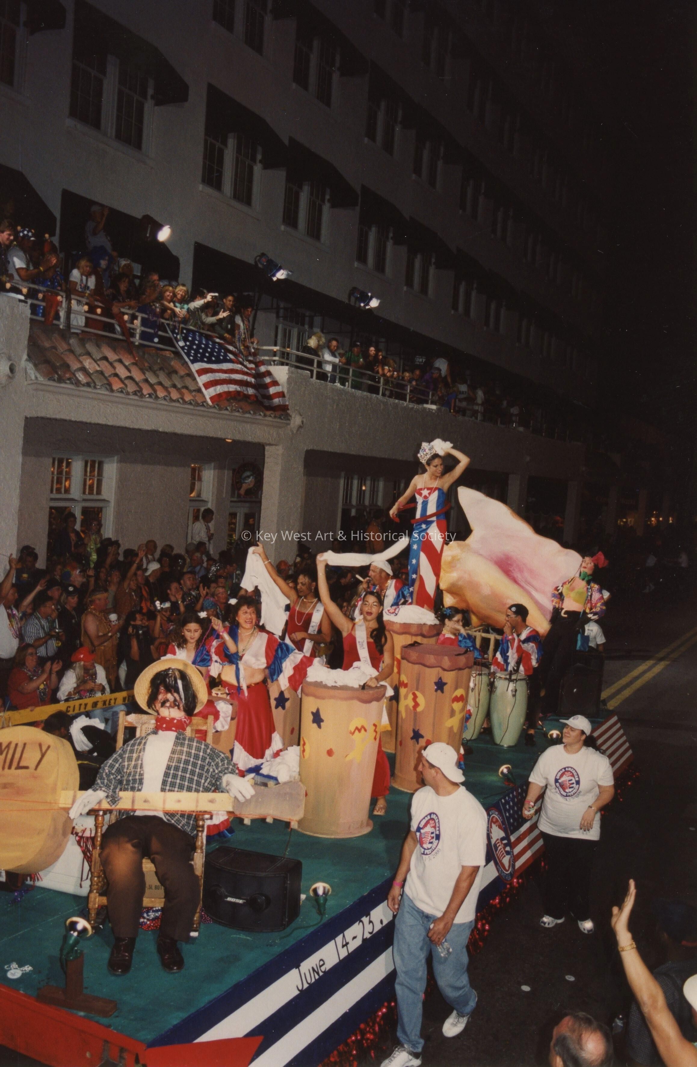 A float in the parade.