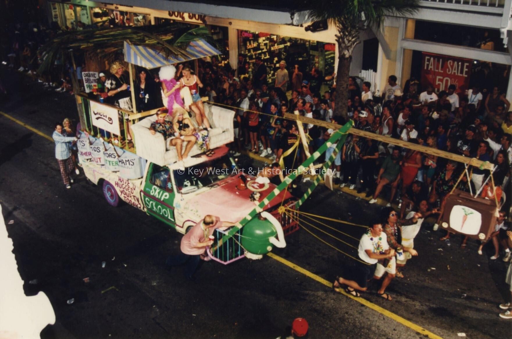 A float in the parade.