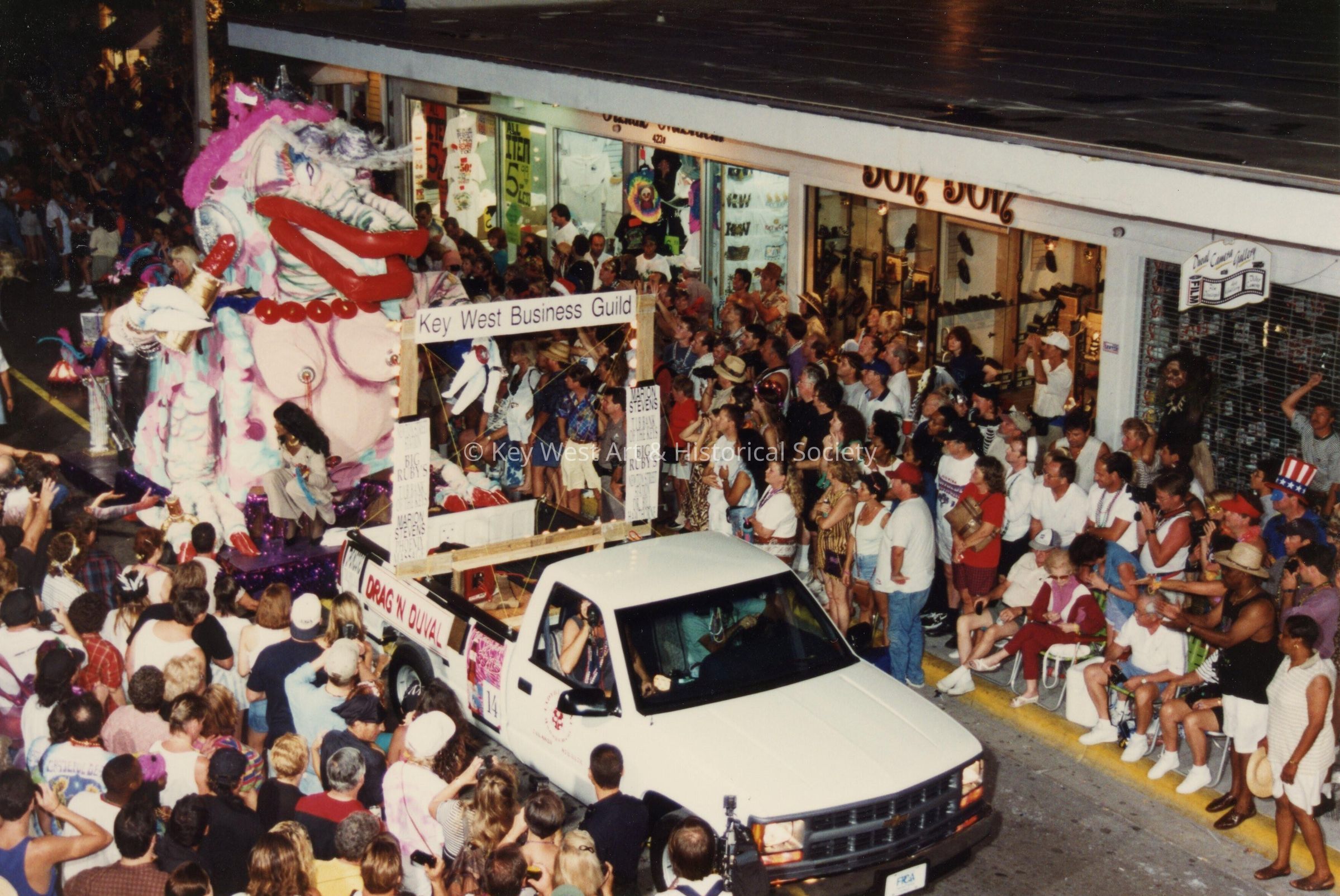 A float in the parade.