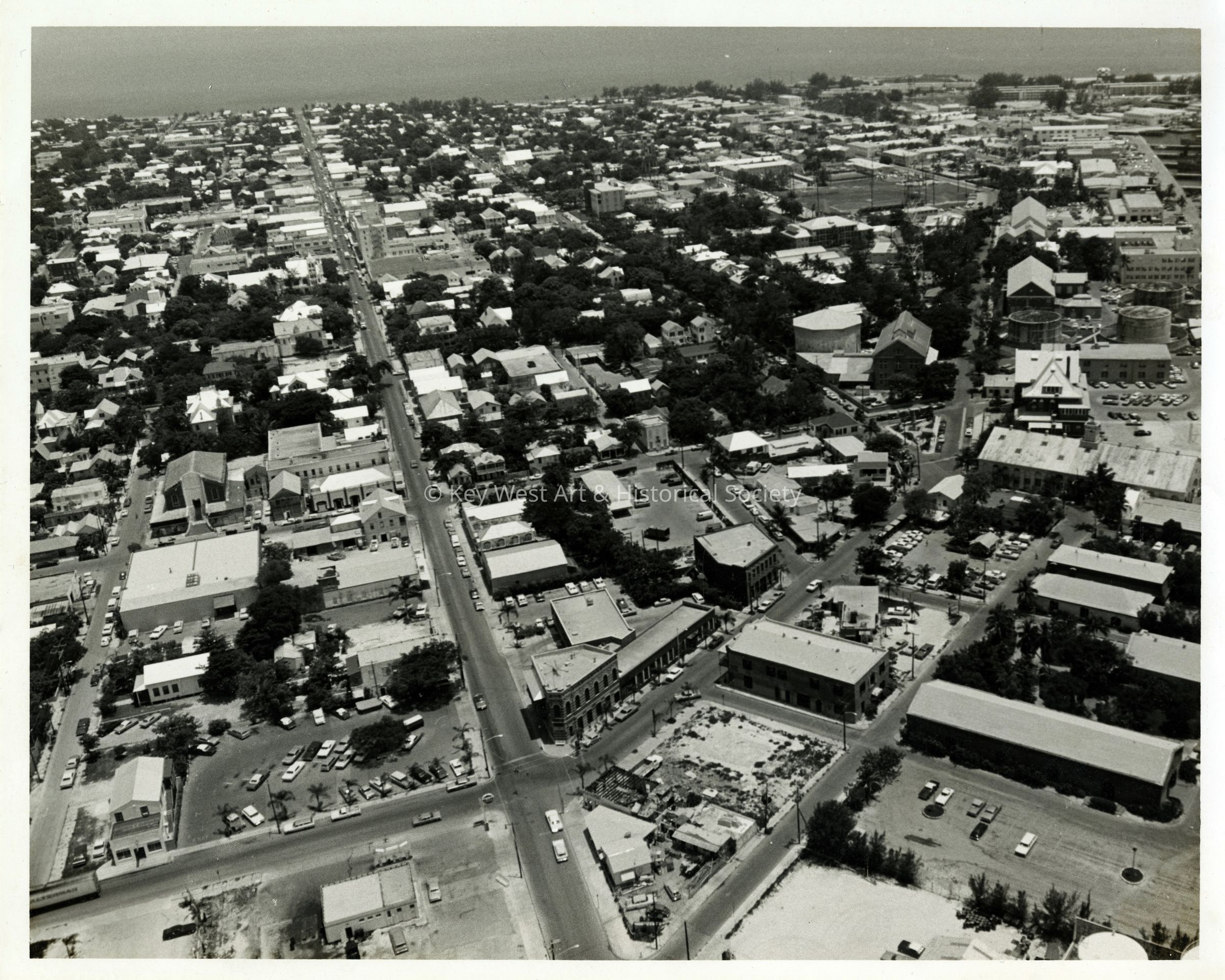 Aerial View of Mallory Square; © Key West Art & Historical Society