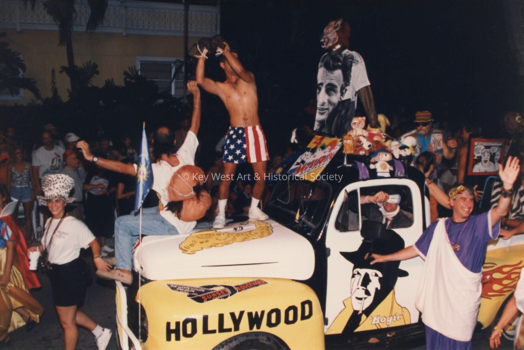 A float in the parade.