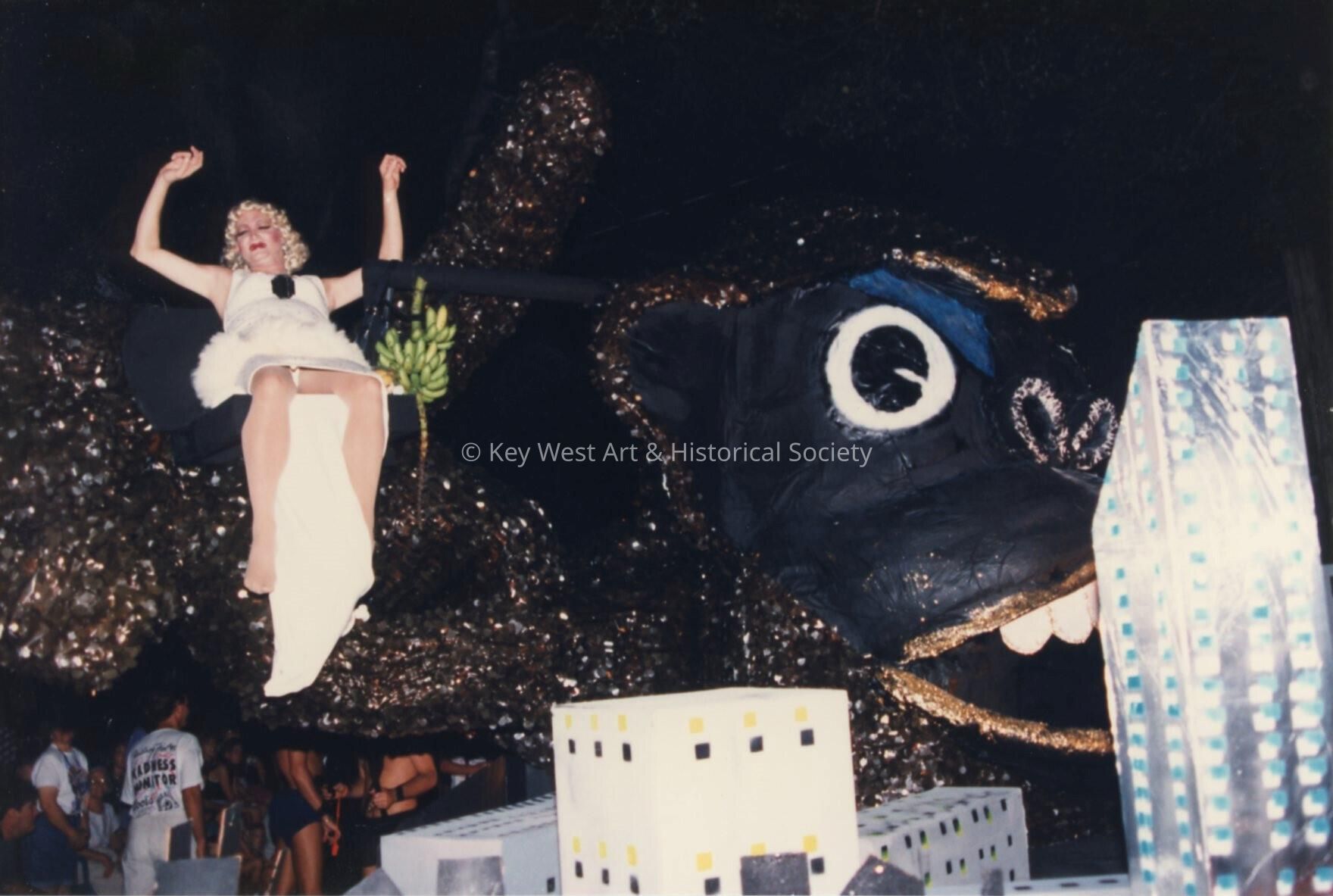 A float in the parade.
