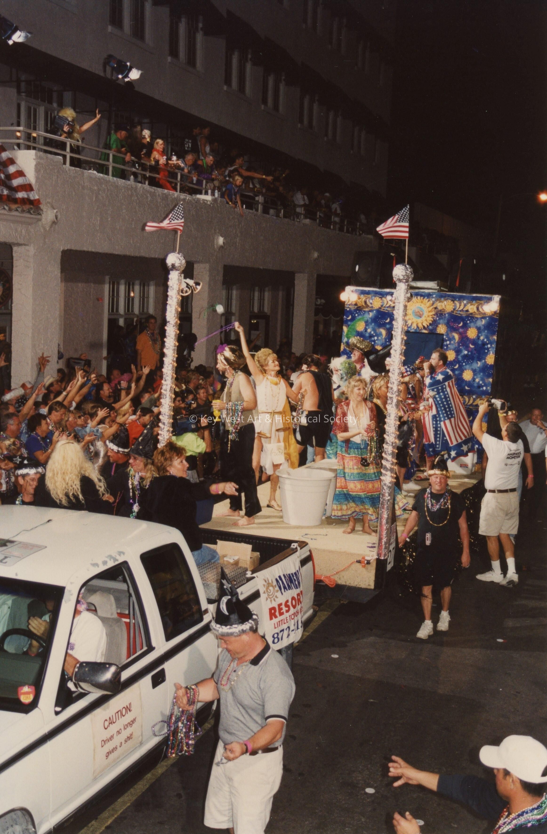 A float in the parade.