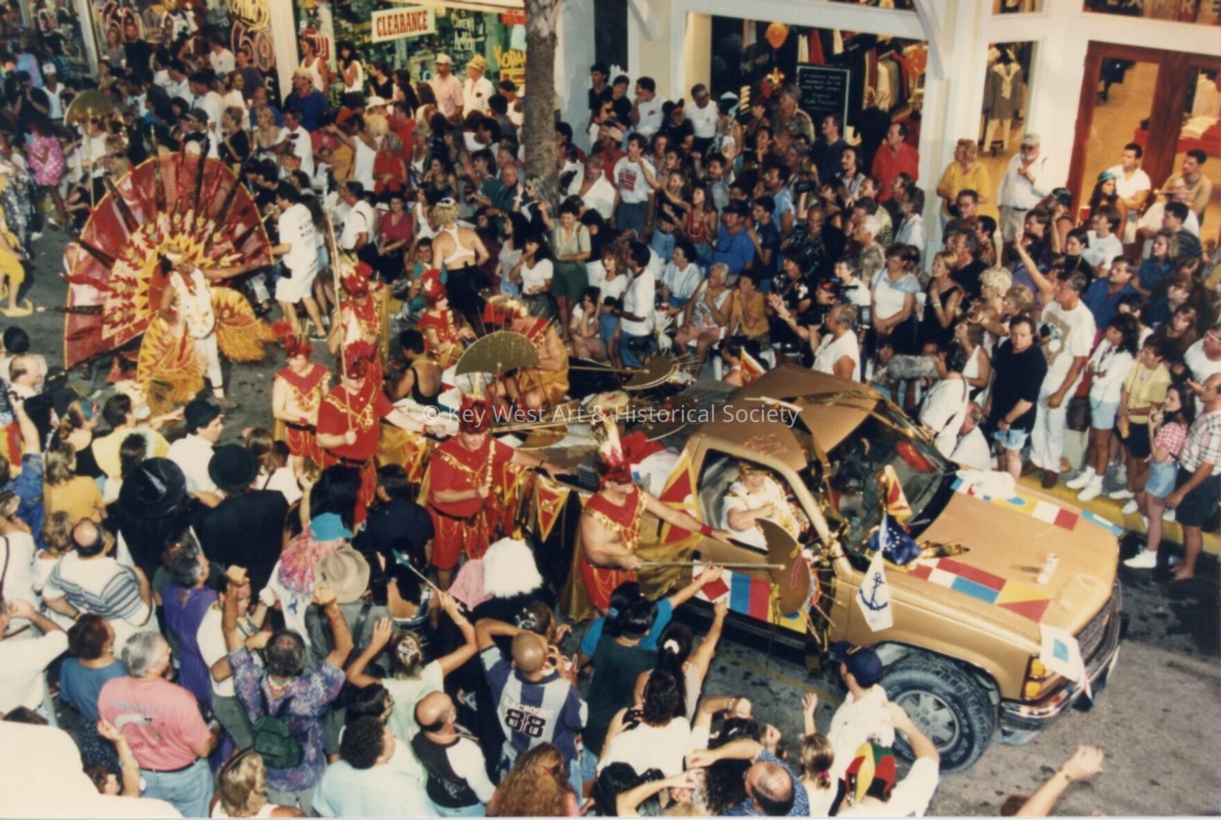 A float in the parade.