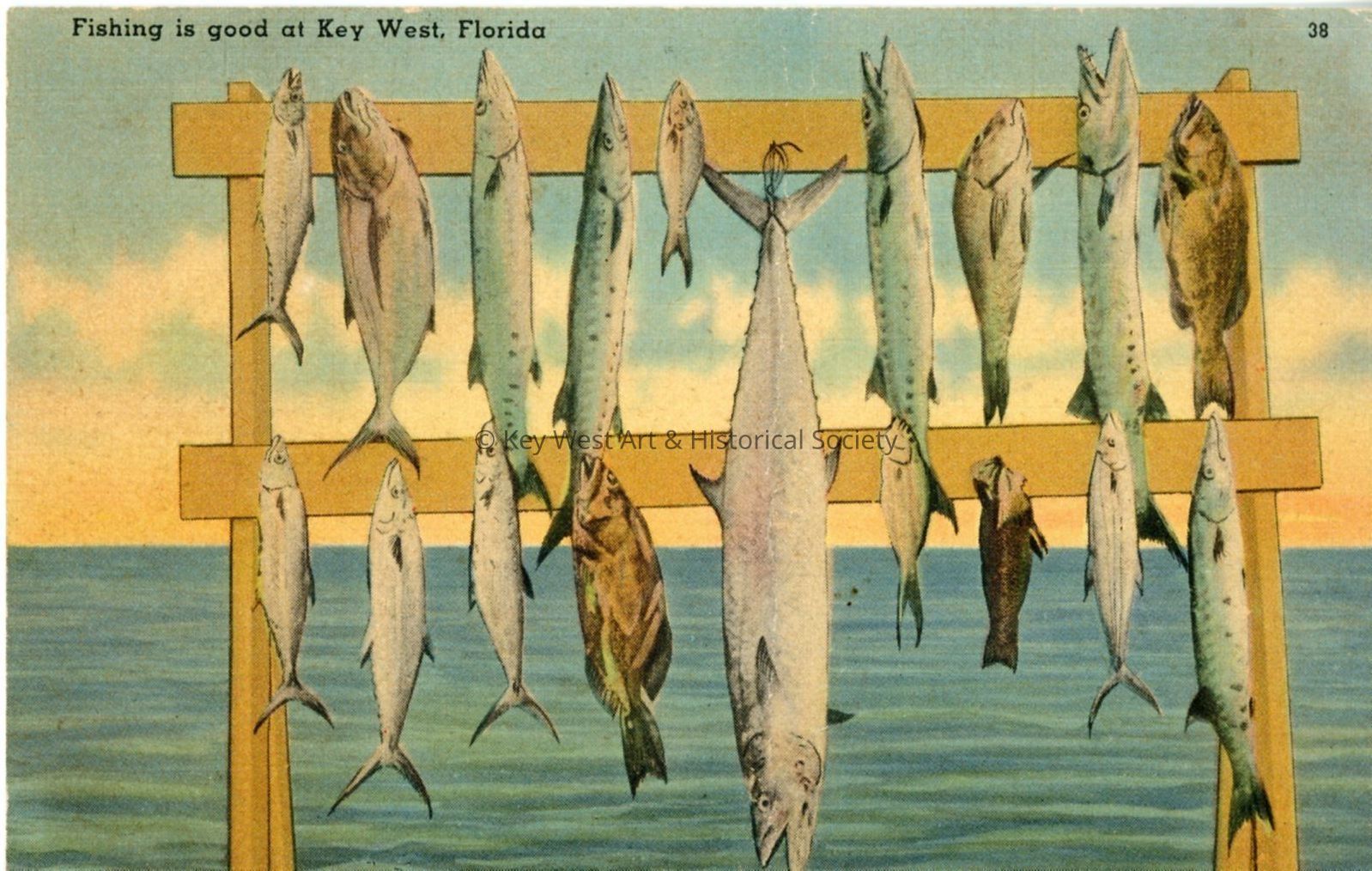 Fishing Is Good at Key West, Florida; © Key West Art & Historical Society
