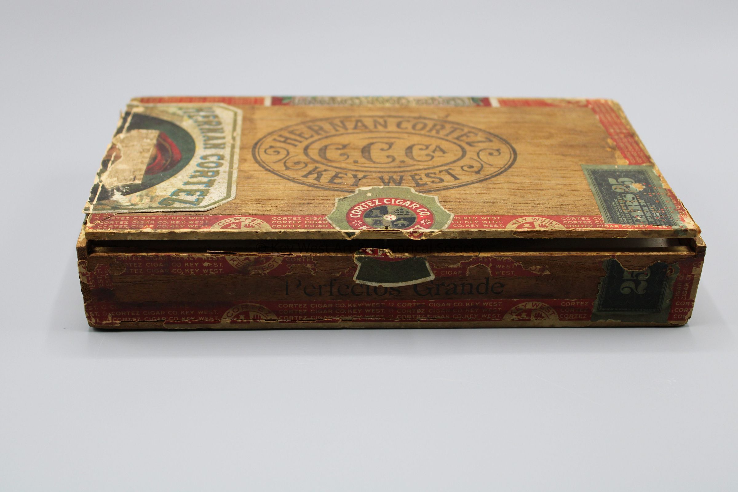 Hernan Cortez Cigar Box with Contents; © Key West Art & Historical Society