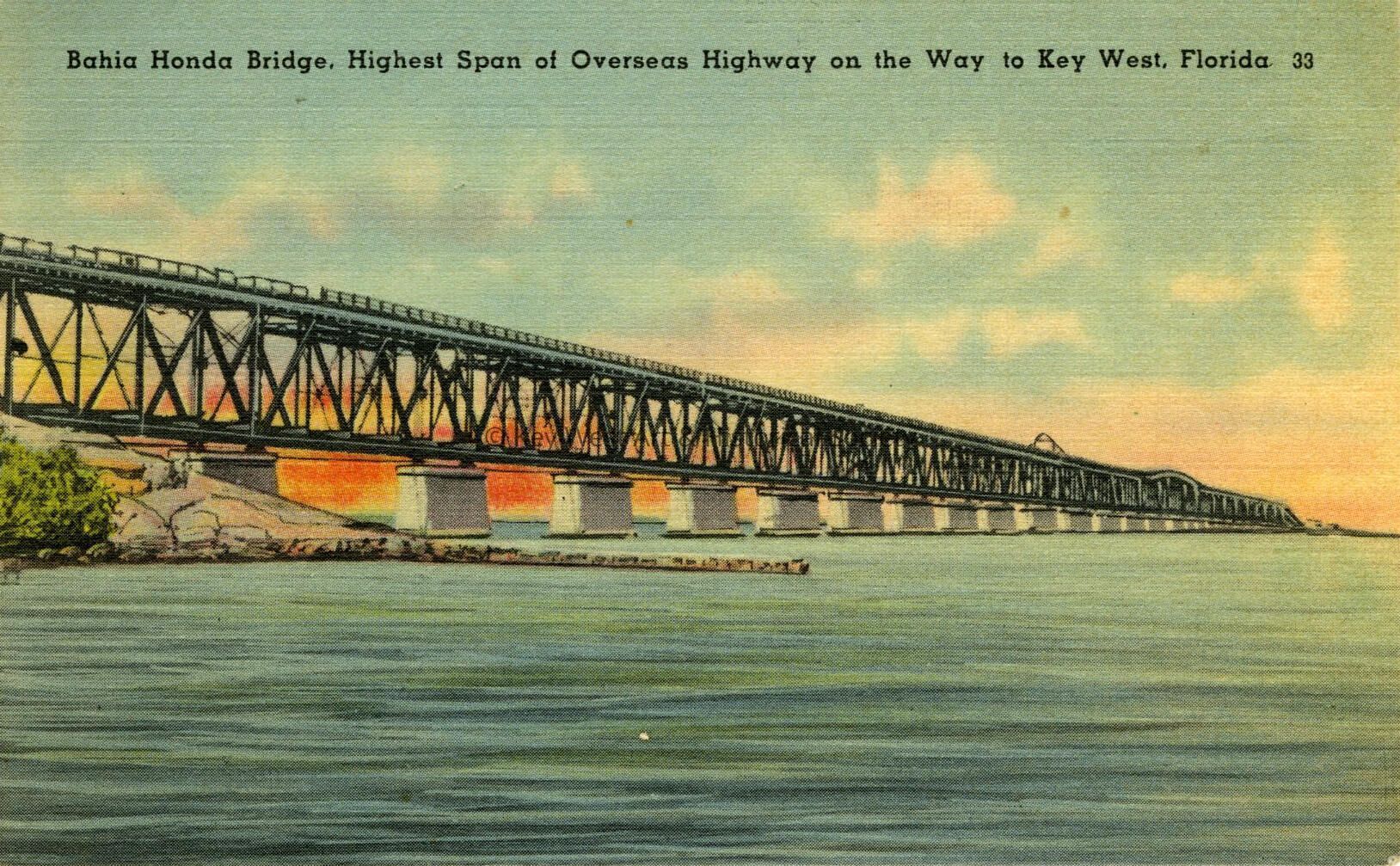 Bahia Honda Bridge; Copyright: @ Key West Art & Historical Society; Origformat: Print-Photographic