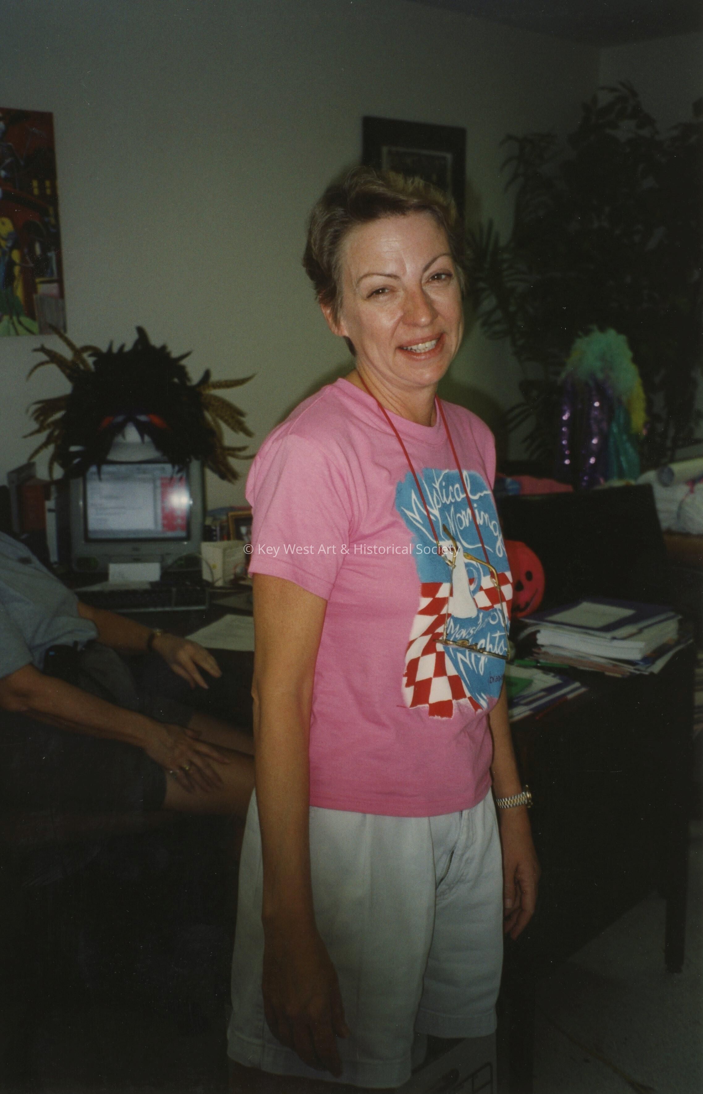 An unknown woman.