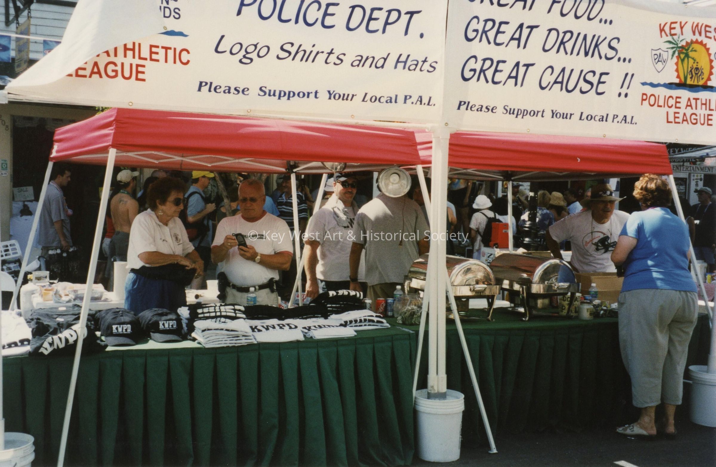 A vendor at the FF street fair.
