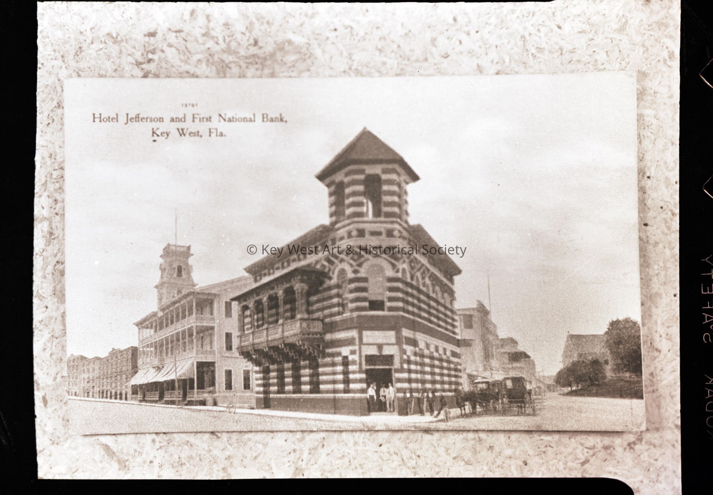 Hotel Jefferson and First National Bank, Key West, Fla; Copyright: © Key West Art & Historical Society; Origformat: Artifact