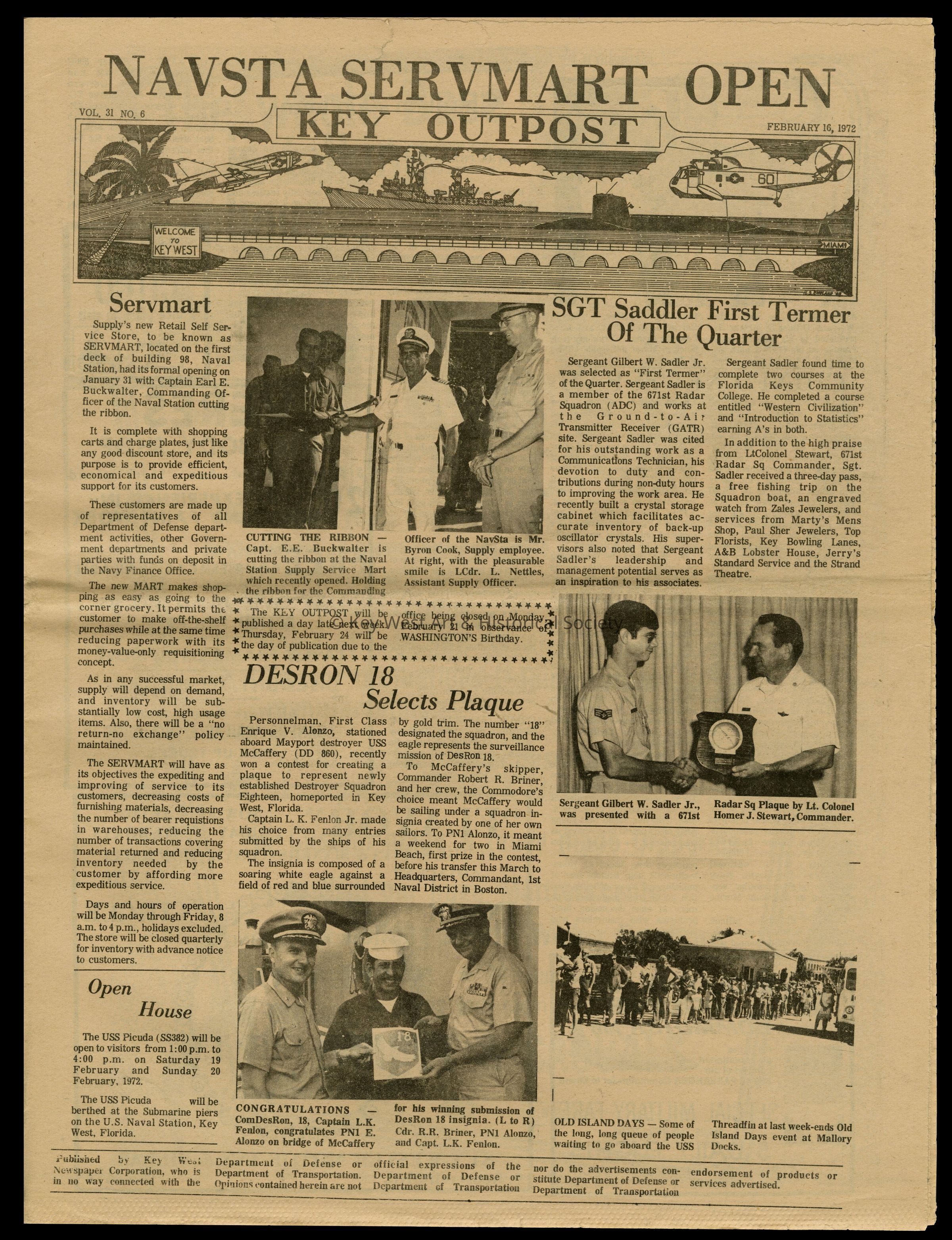 'Key Outpost' Newspaper picture number 1