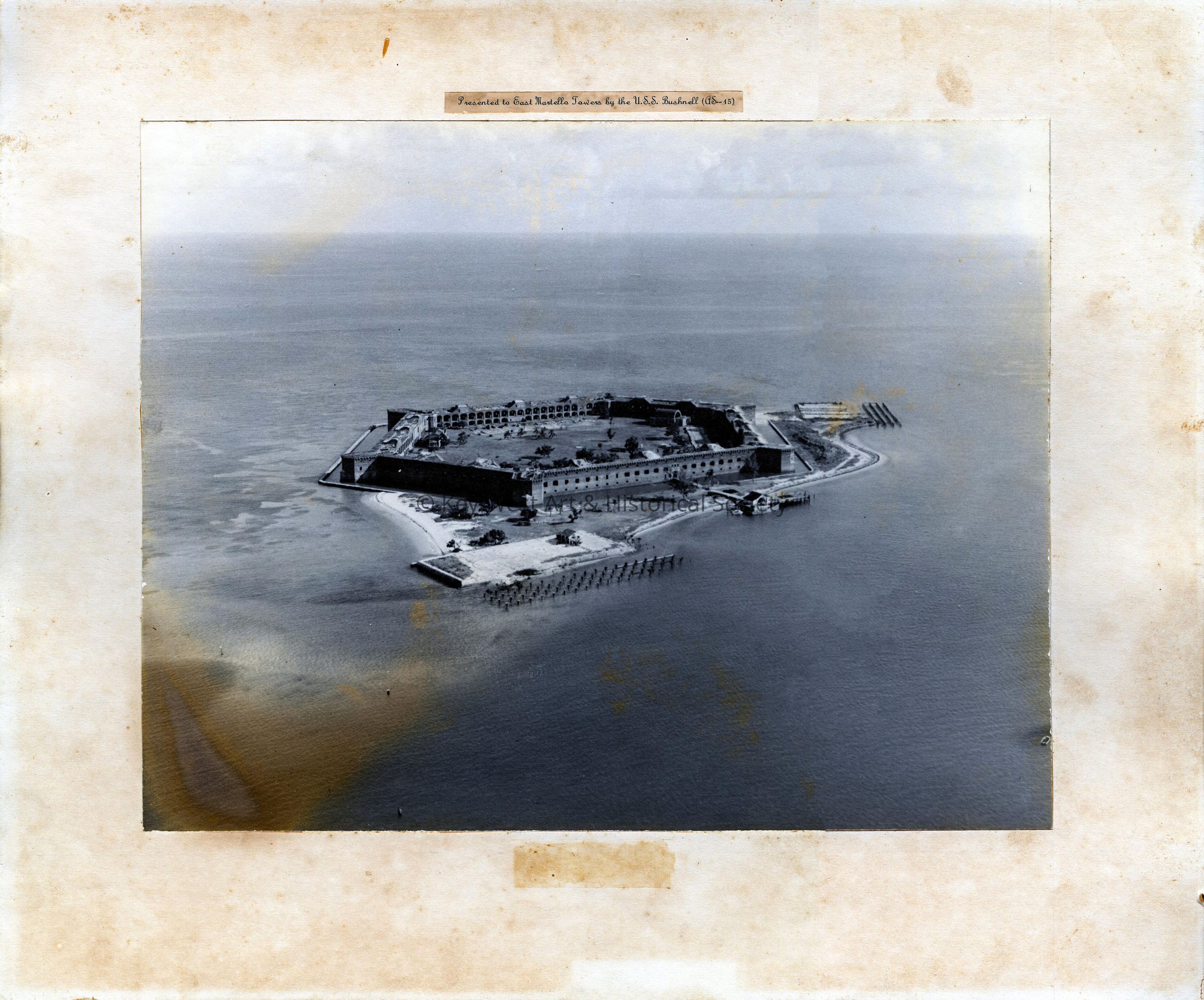 Aerial View of Fort Jefferson; © Key West Art & Historical Society