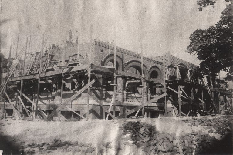 Construction of the Custom House and Post Office; © Key West Art & Historical Society