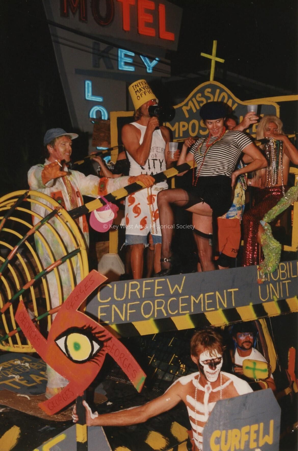 A float in the parade.