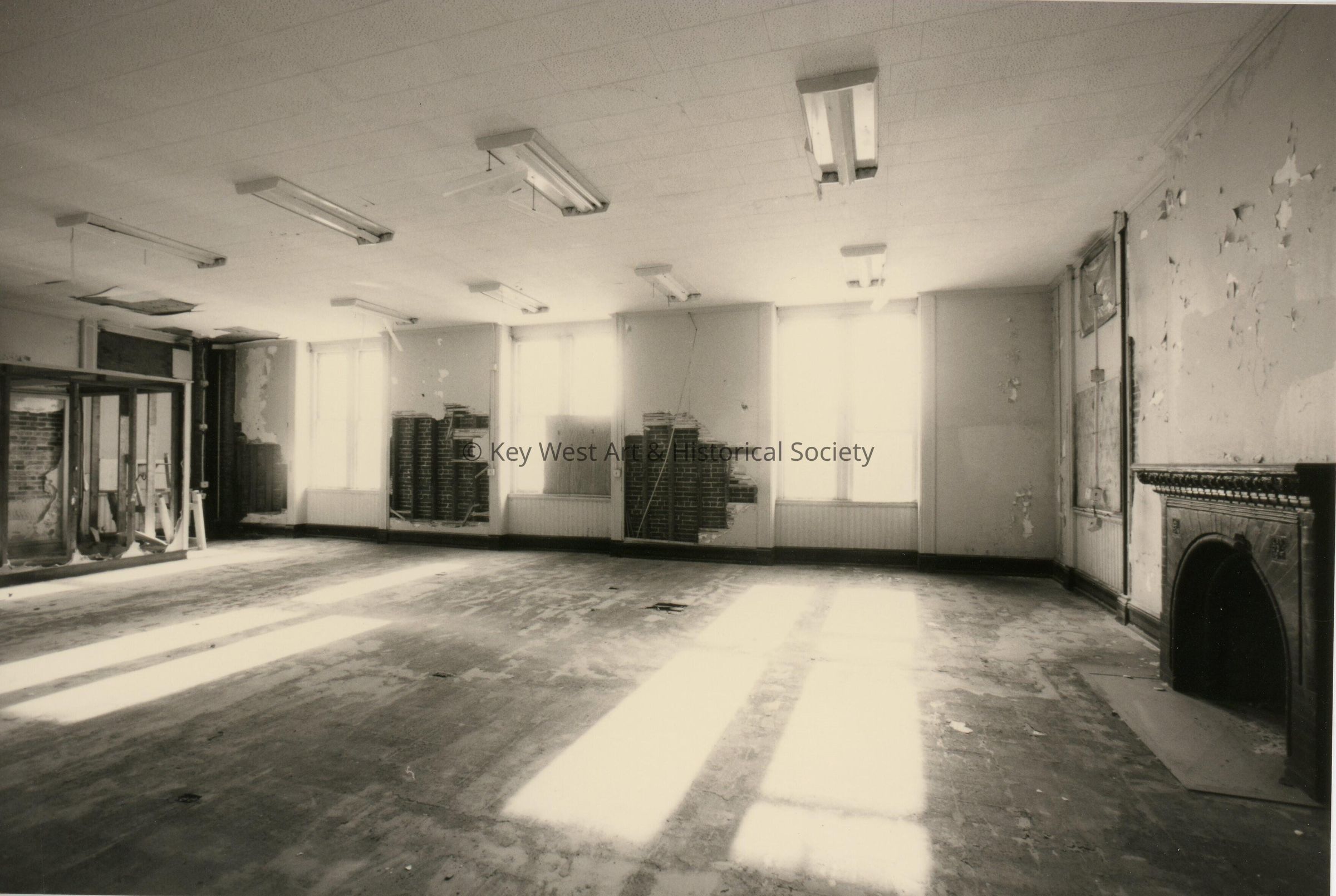 A galley on the second floor.