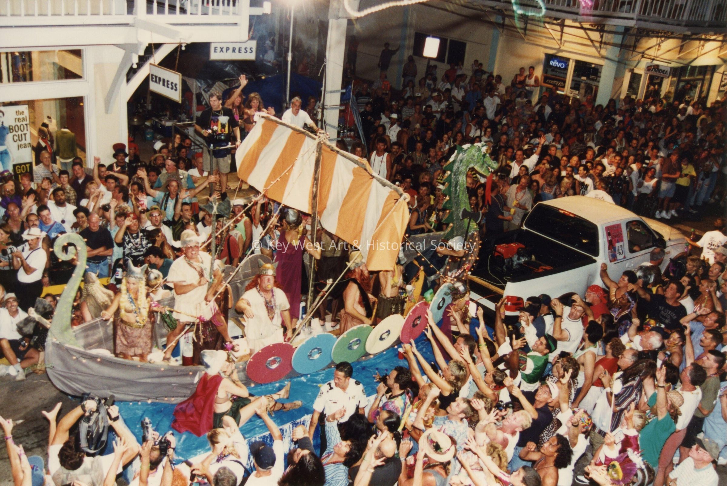 A float in the parade.