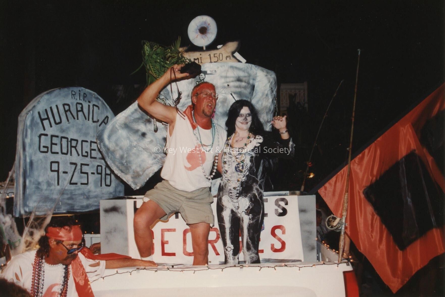 A float in the parade.