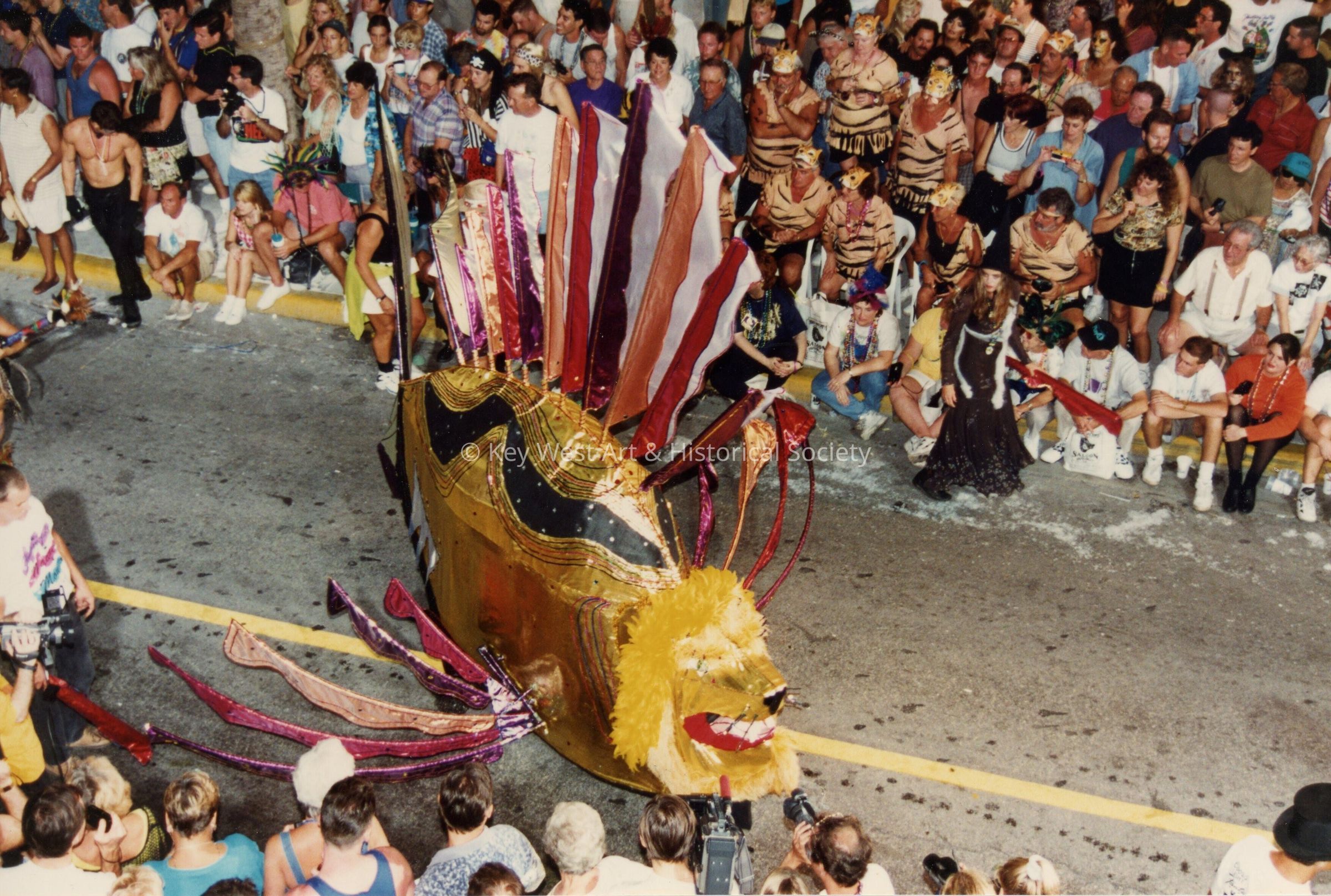 A float in the parade.