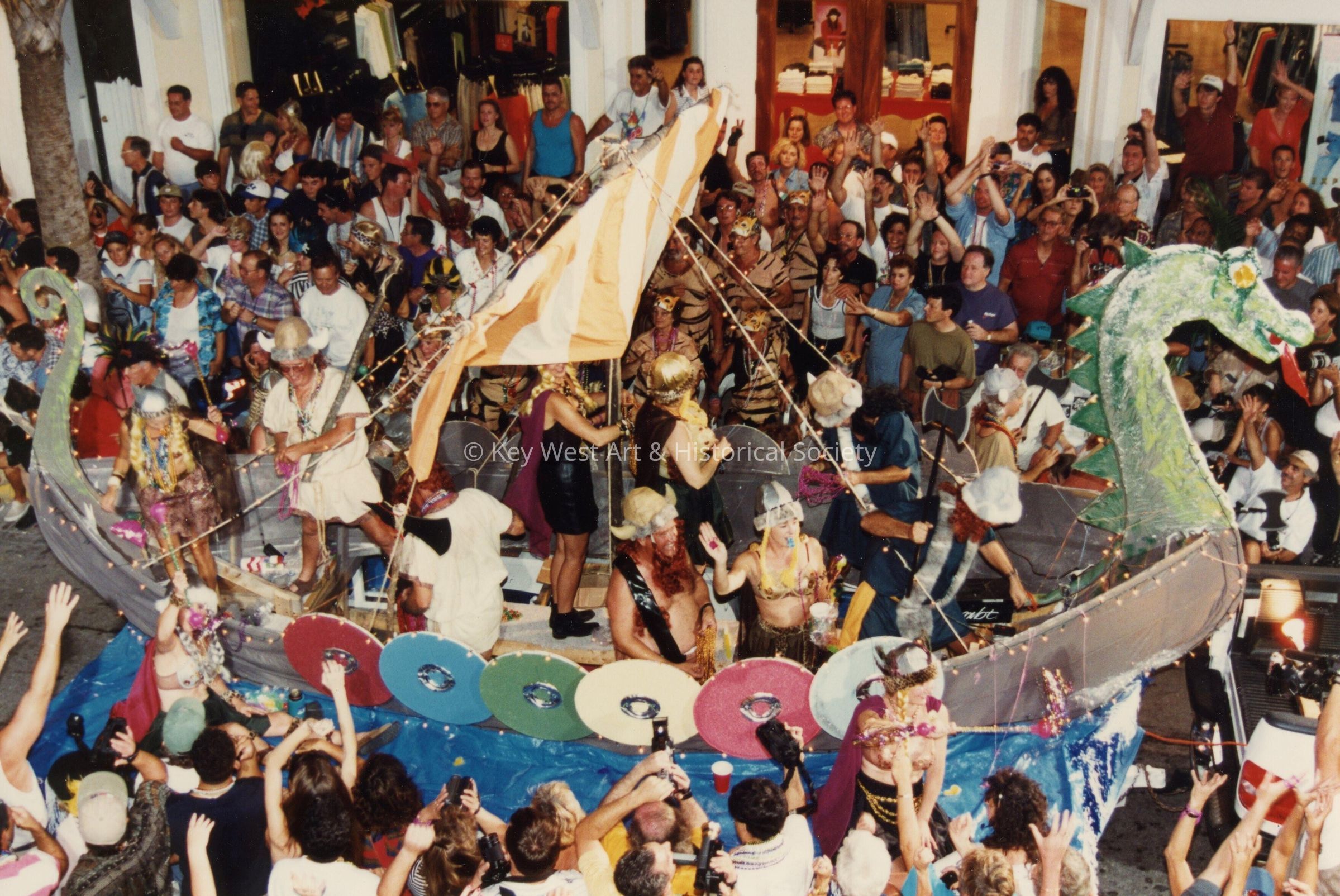 A float in the parade.