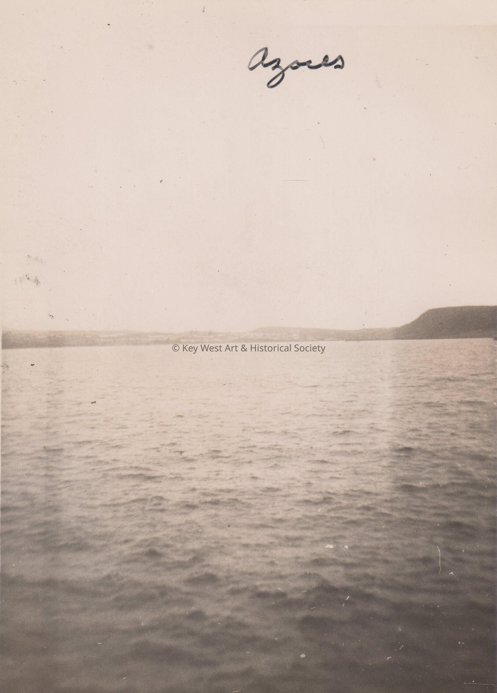 Azores viewed from the U.S.S. Key West (PF-17); Copyright: © Key West Art & Historical Society; Origformat: Print-Photographic