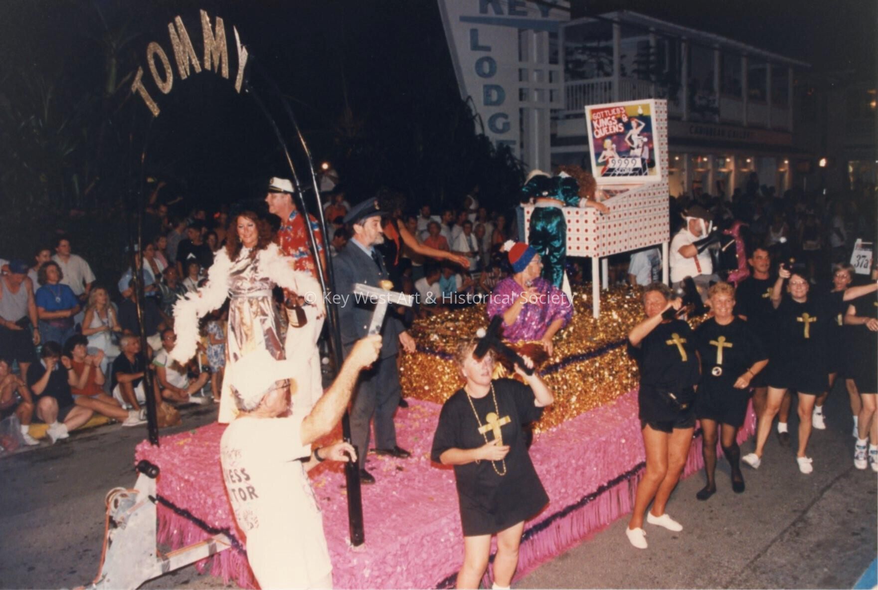 A float in the parade.