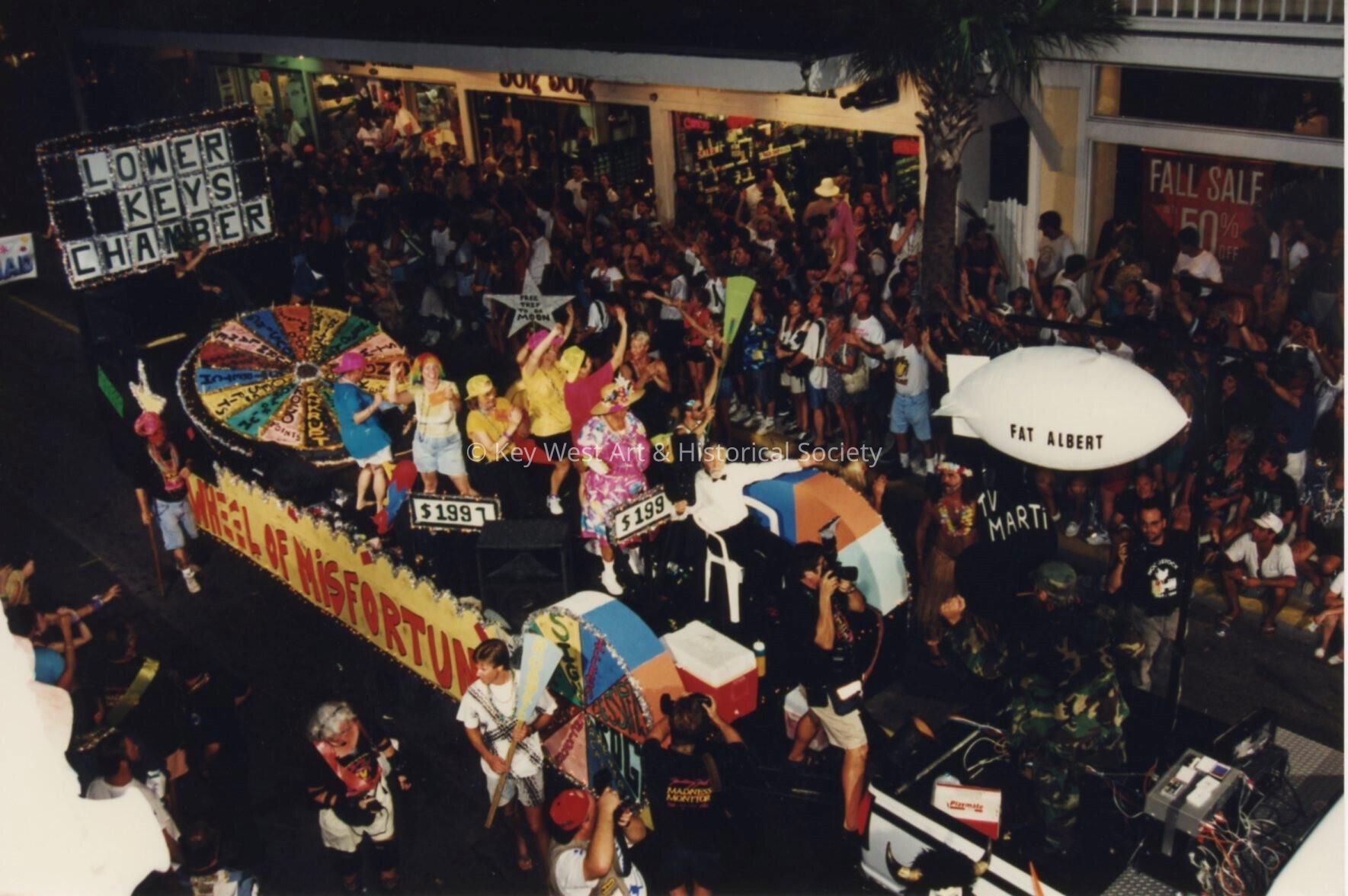 A float in the parade.