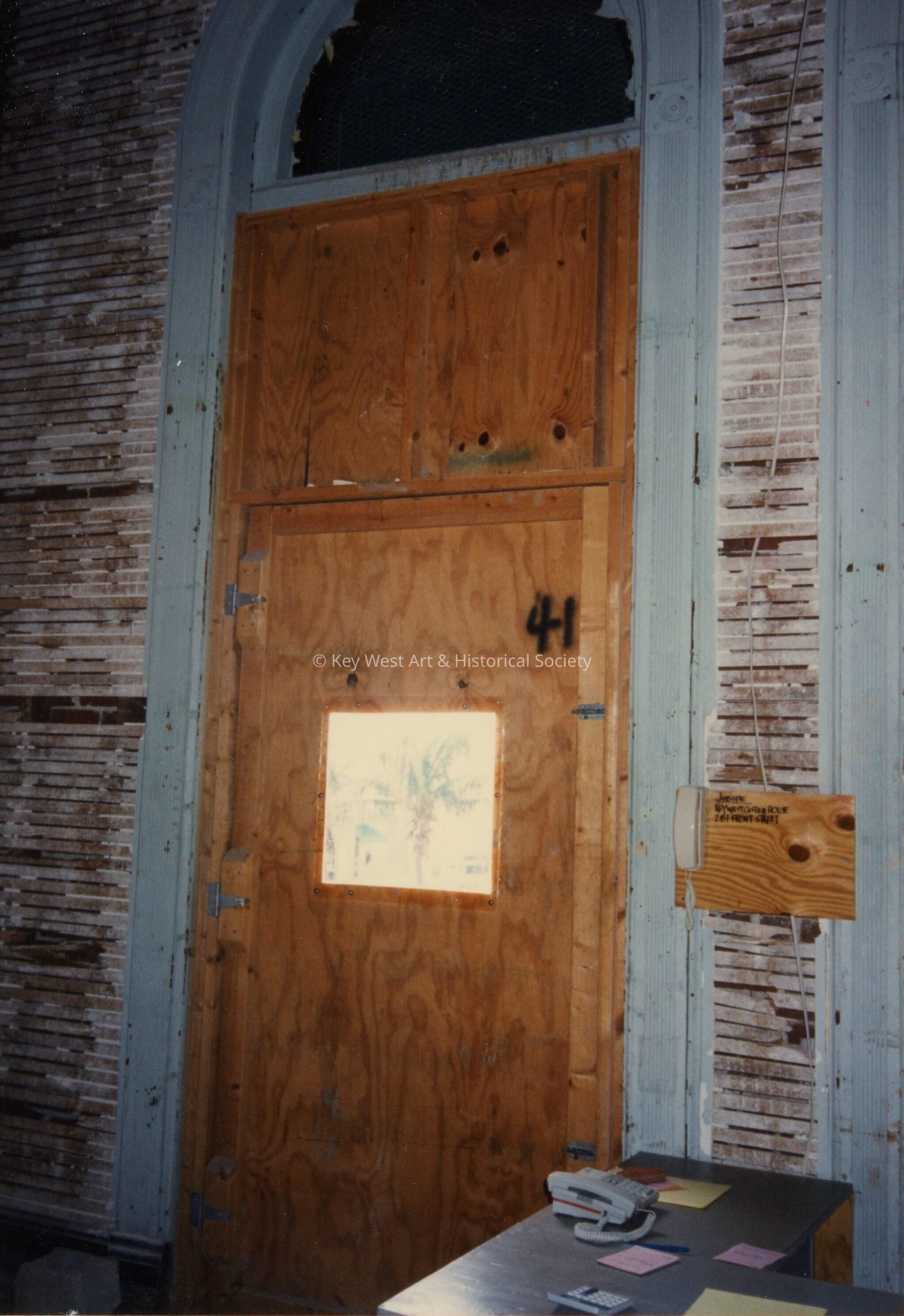 A window labeled number 41.