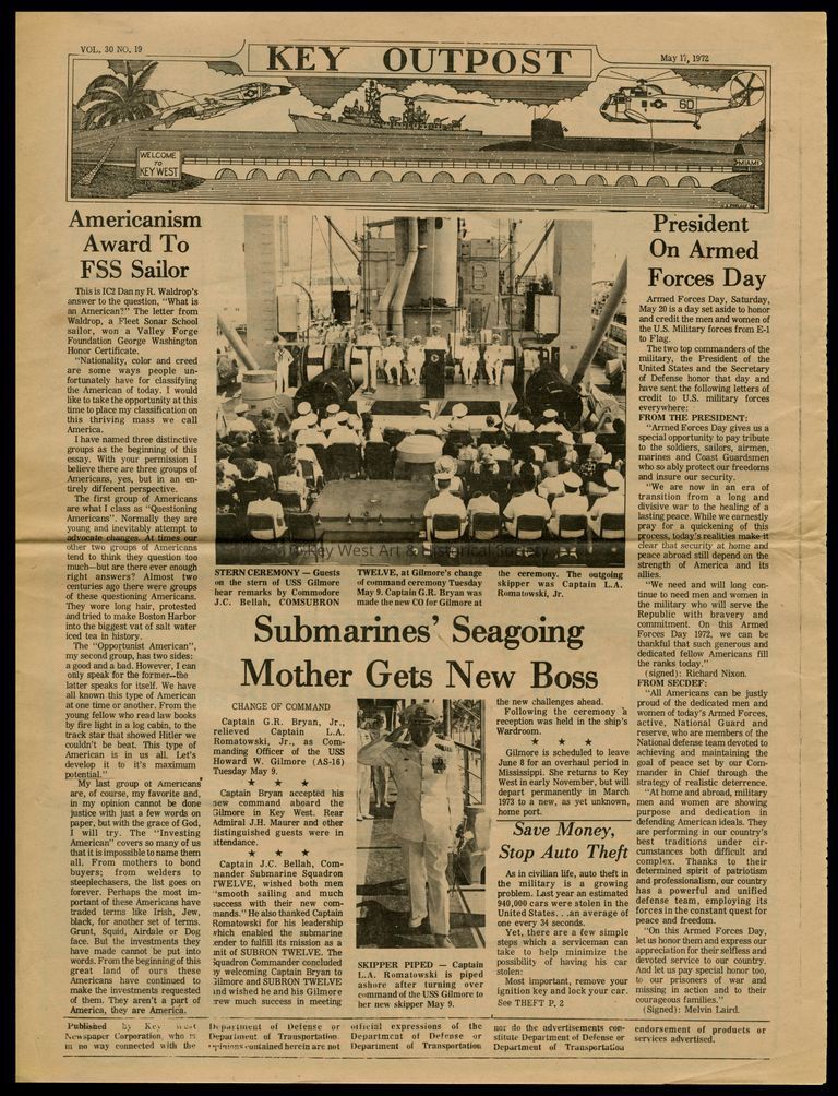 'Key Outpost' Newspaper picture number 1