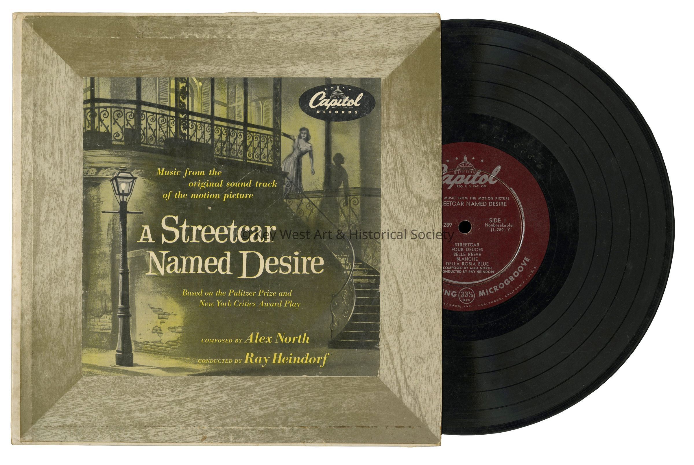 A Streetcar Named Desire Soundtrack Record; © Key West Art & Historical Society