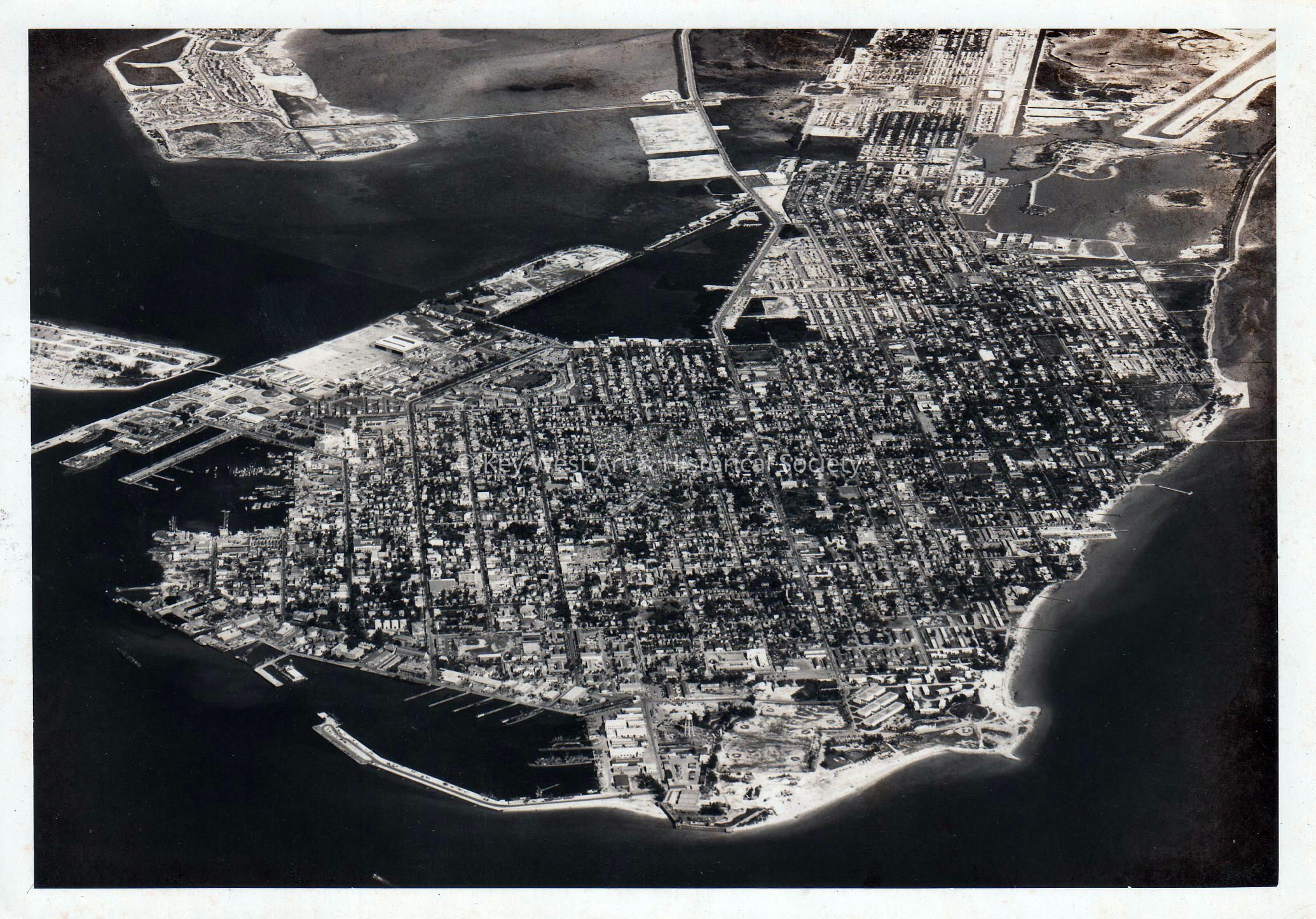 Aerial View of Key West; © Key West Art & Historical Society