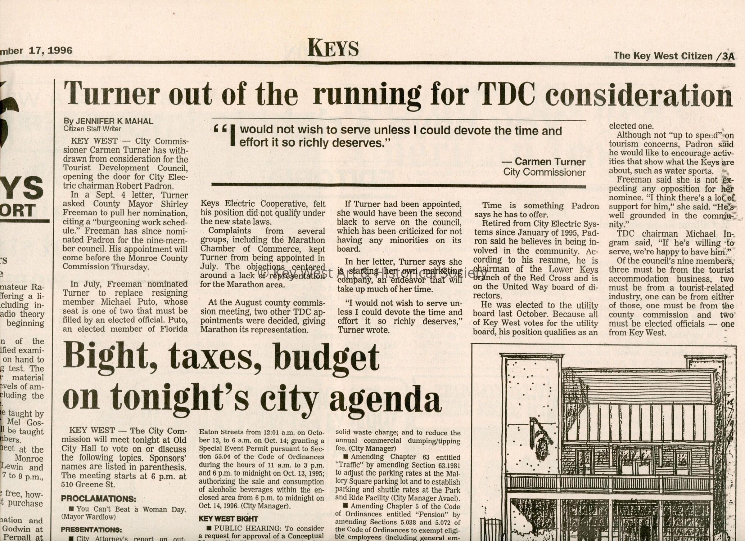 An article in the Key West Citizen about Fantasy Fest that reads Fantasy Fest comes to the tube picture number 1