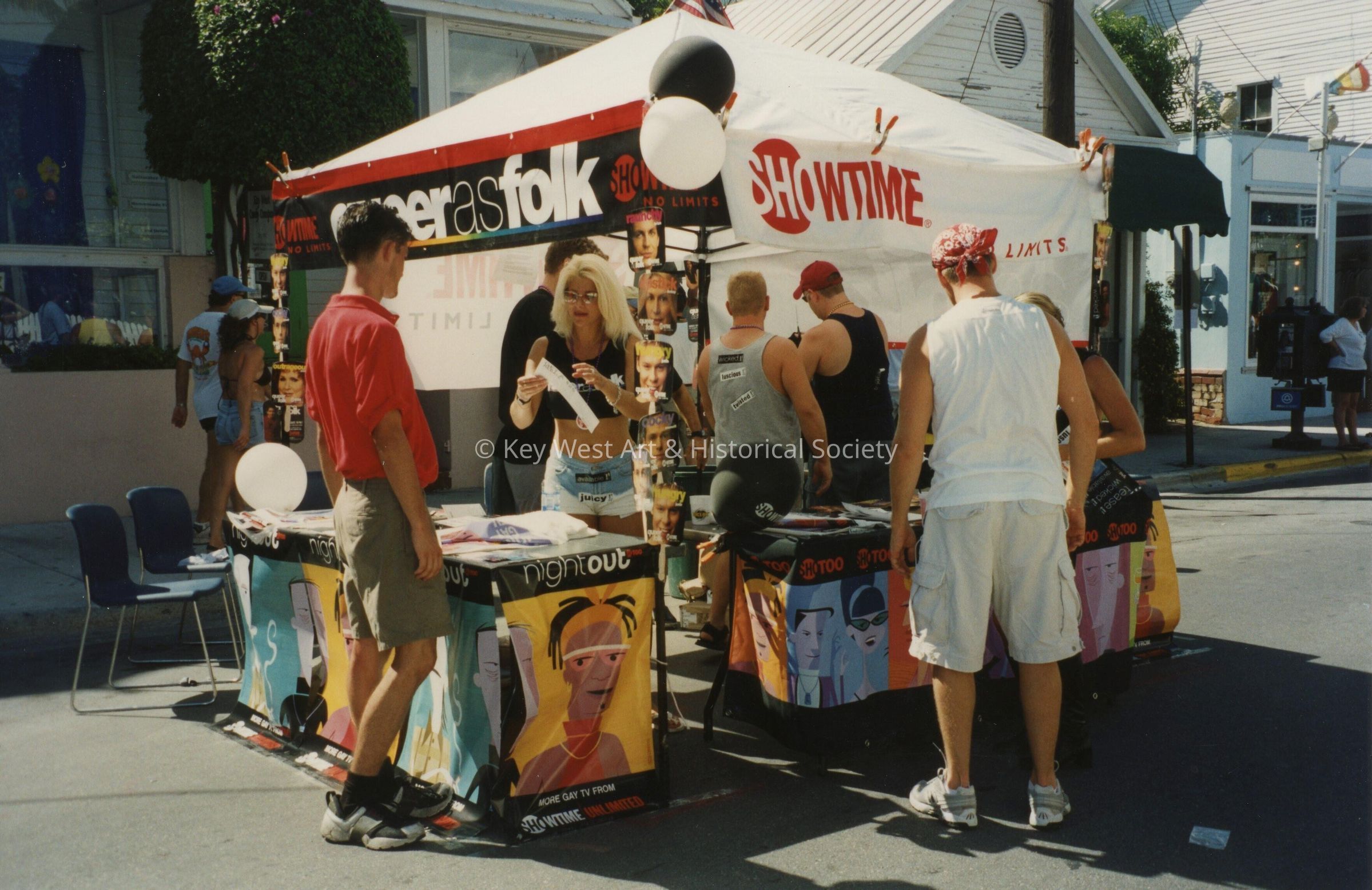 A vendor at the FF street fair.