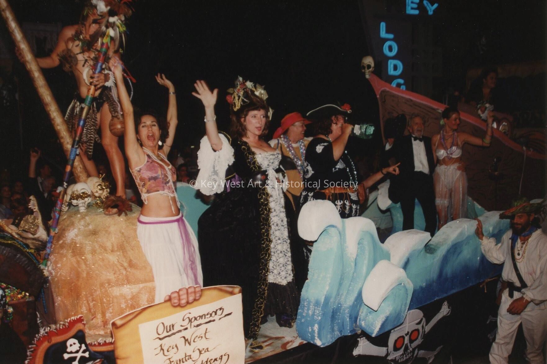 A float in the parade.