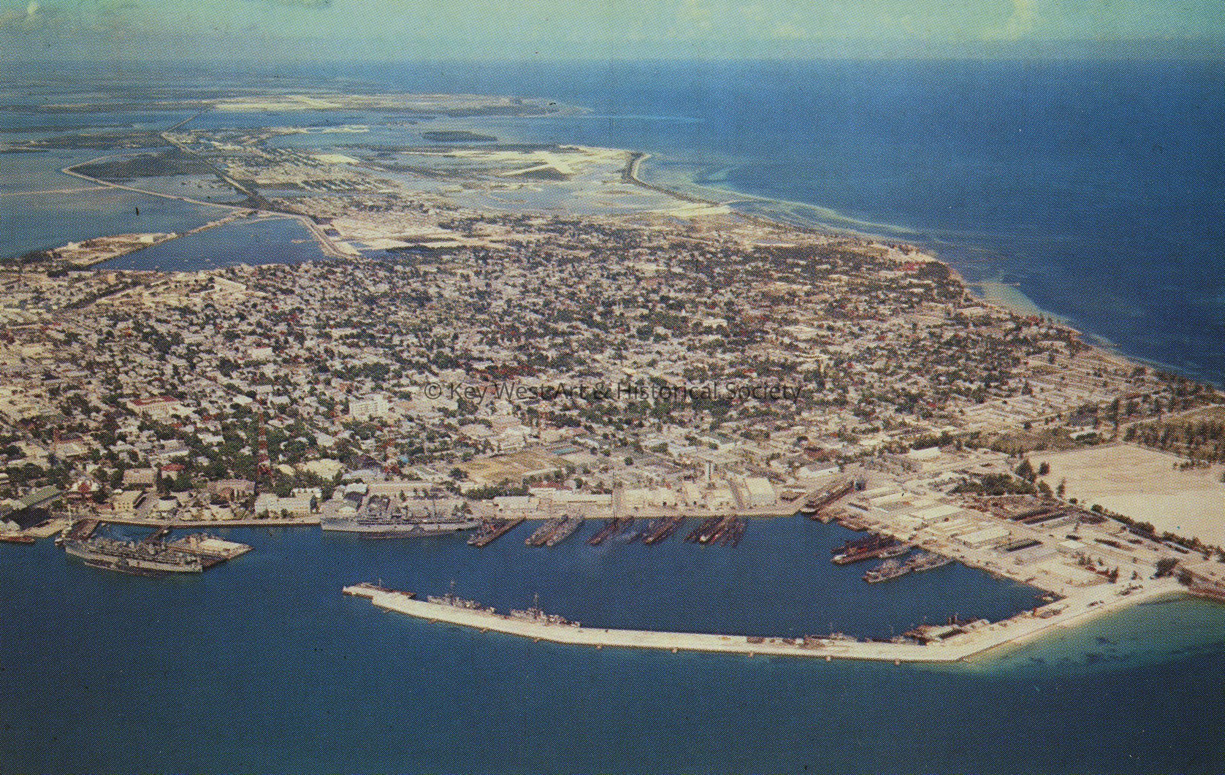 Airview of Key West, Florida; © Key West Art & Historical Society