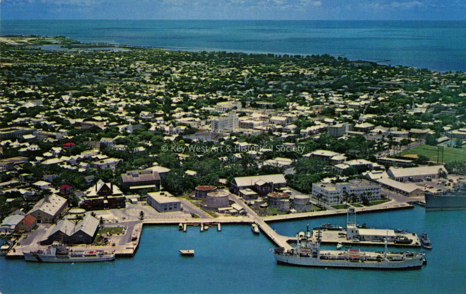 Aerial View of Key West; © Key West Art & Historical Society