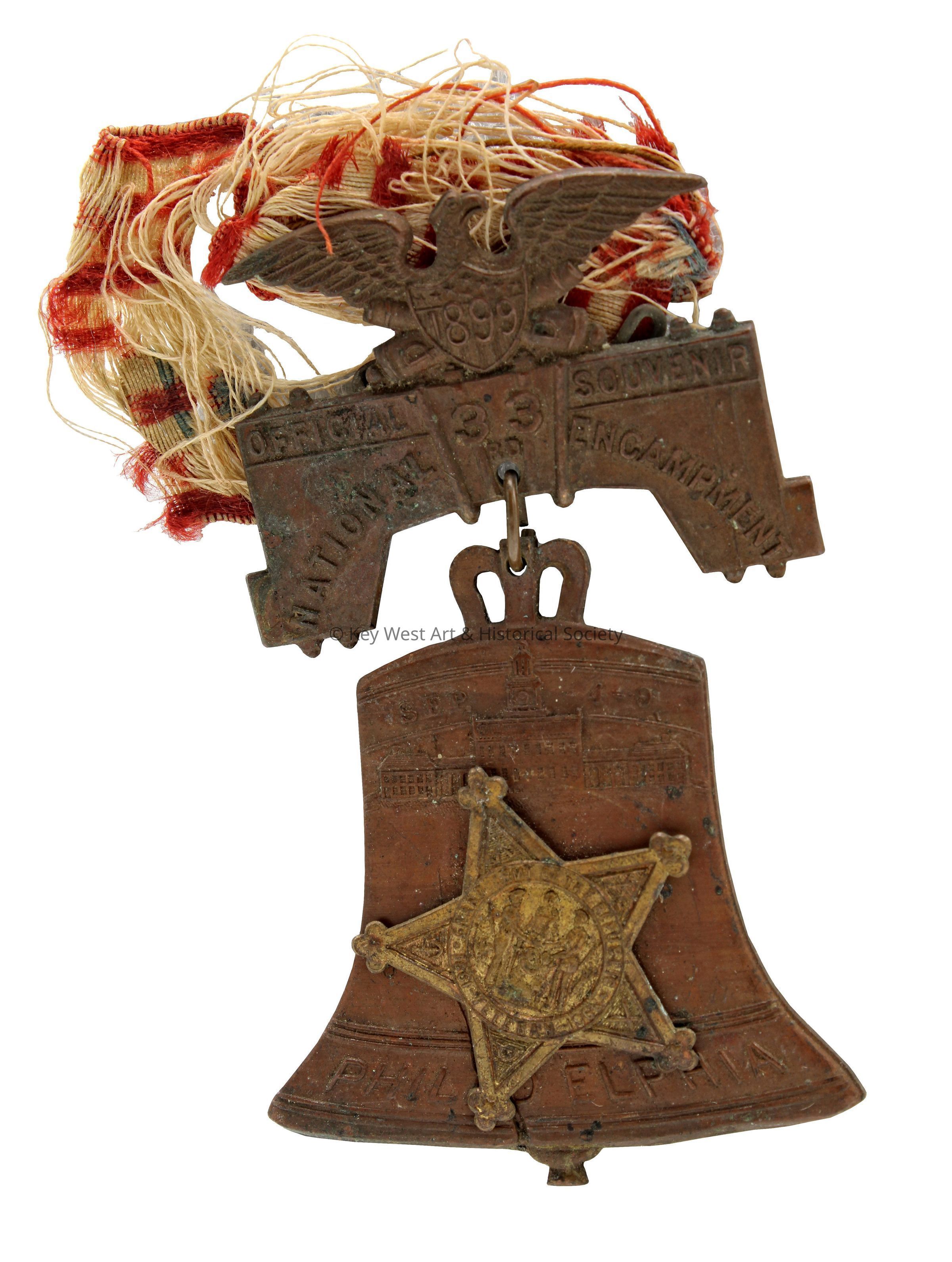 33rd National Encampment Grand Army of the Republic Badge; © Key West Art & Historical Society