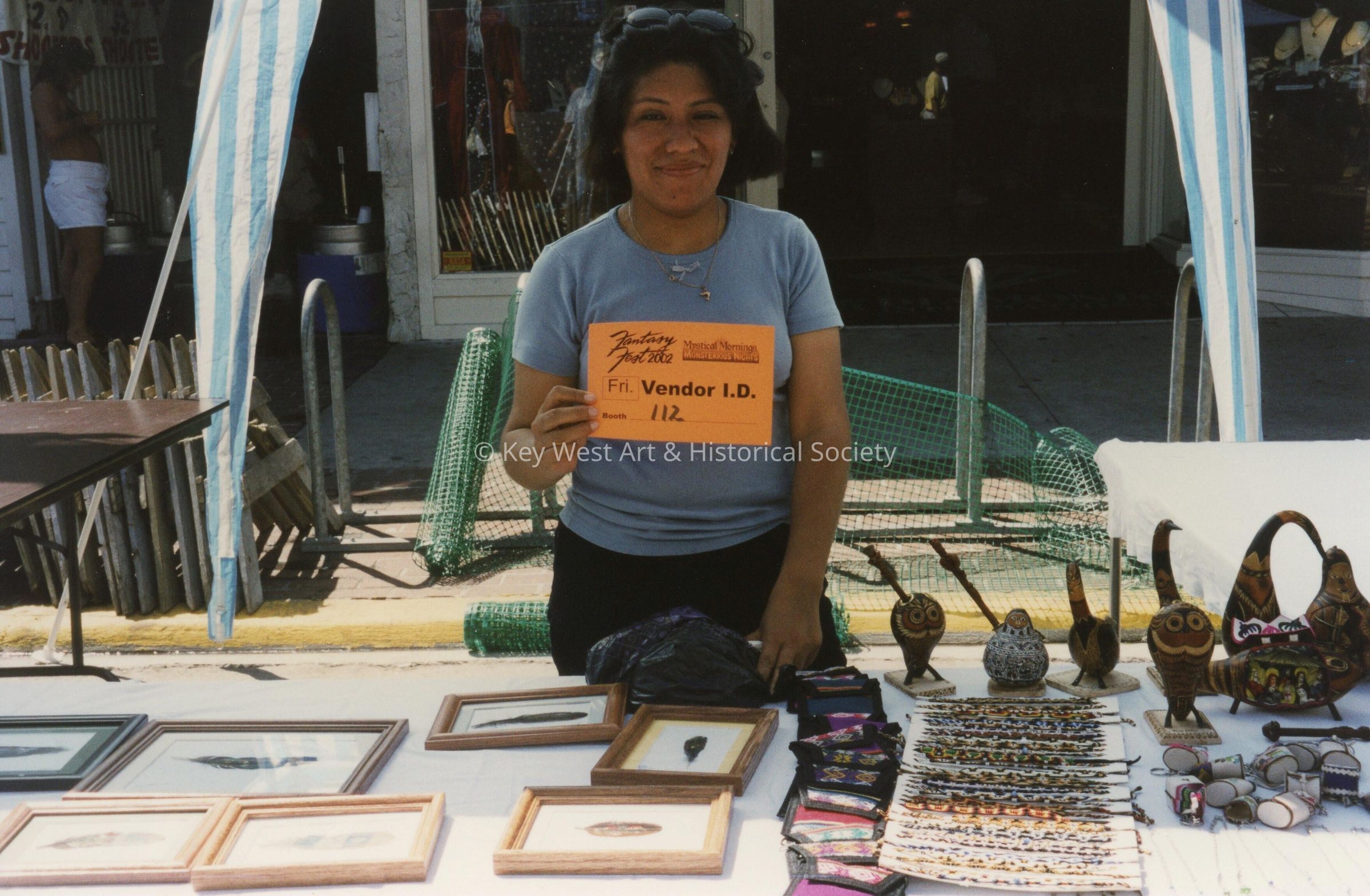 A vendor at the FF street fair.