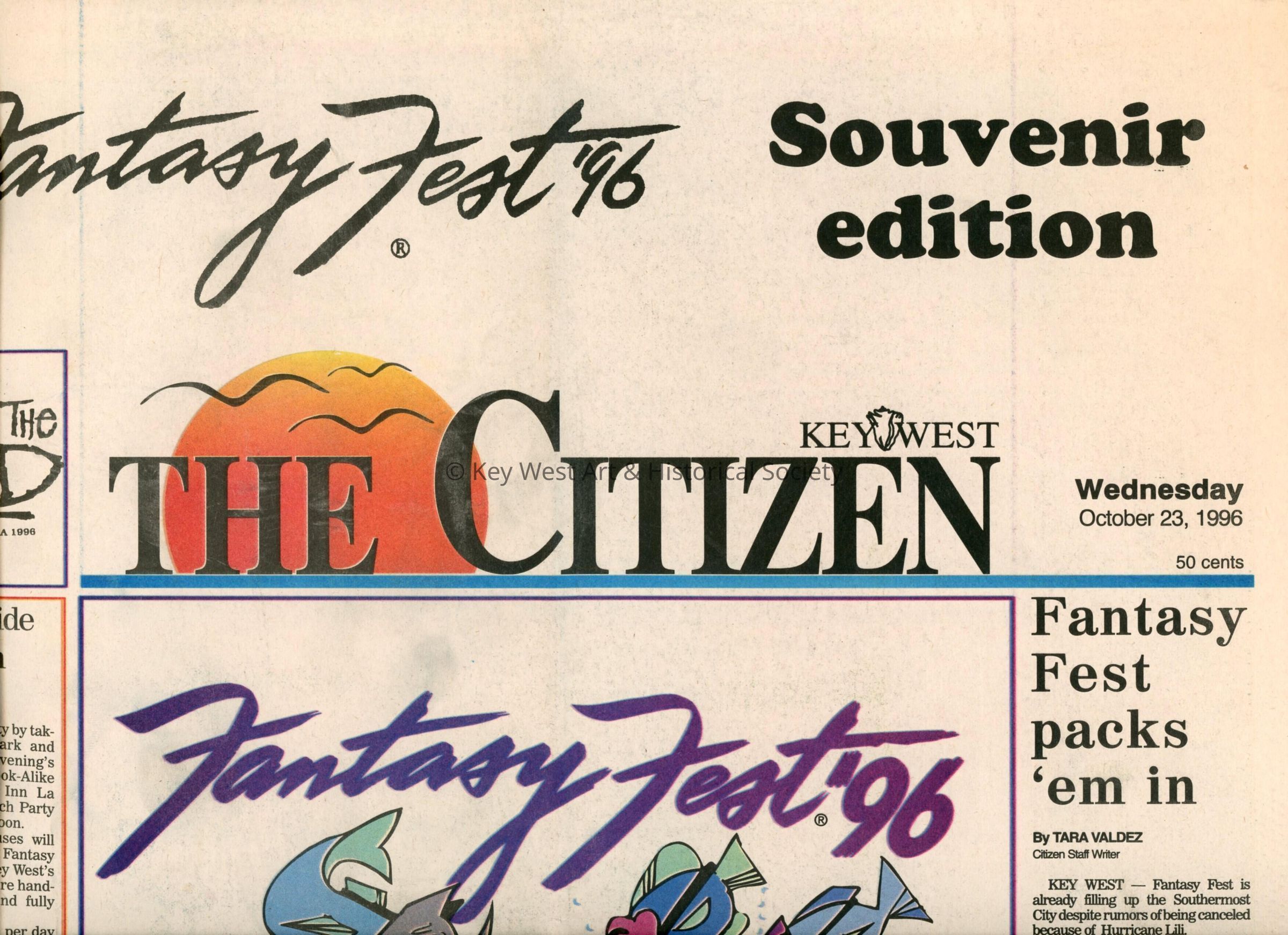 A few articles in the Key West Citizen about Fantasy Fest.