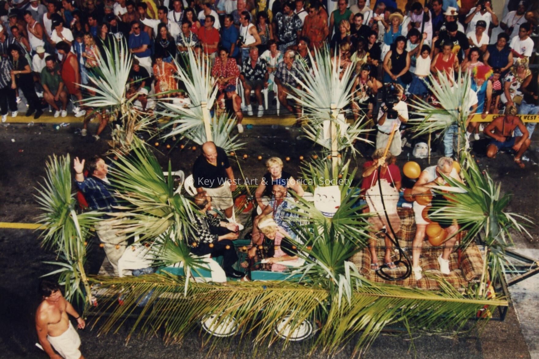 A float in the parade.