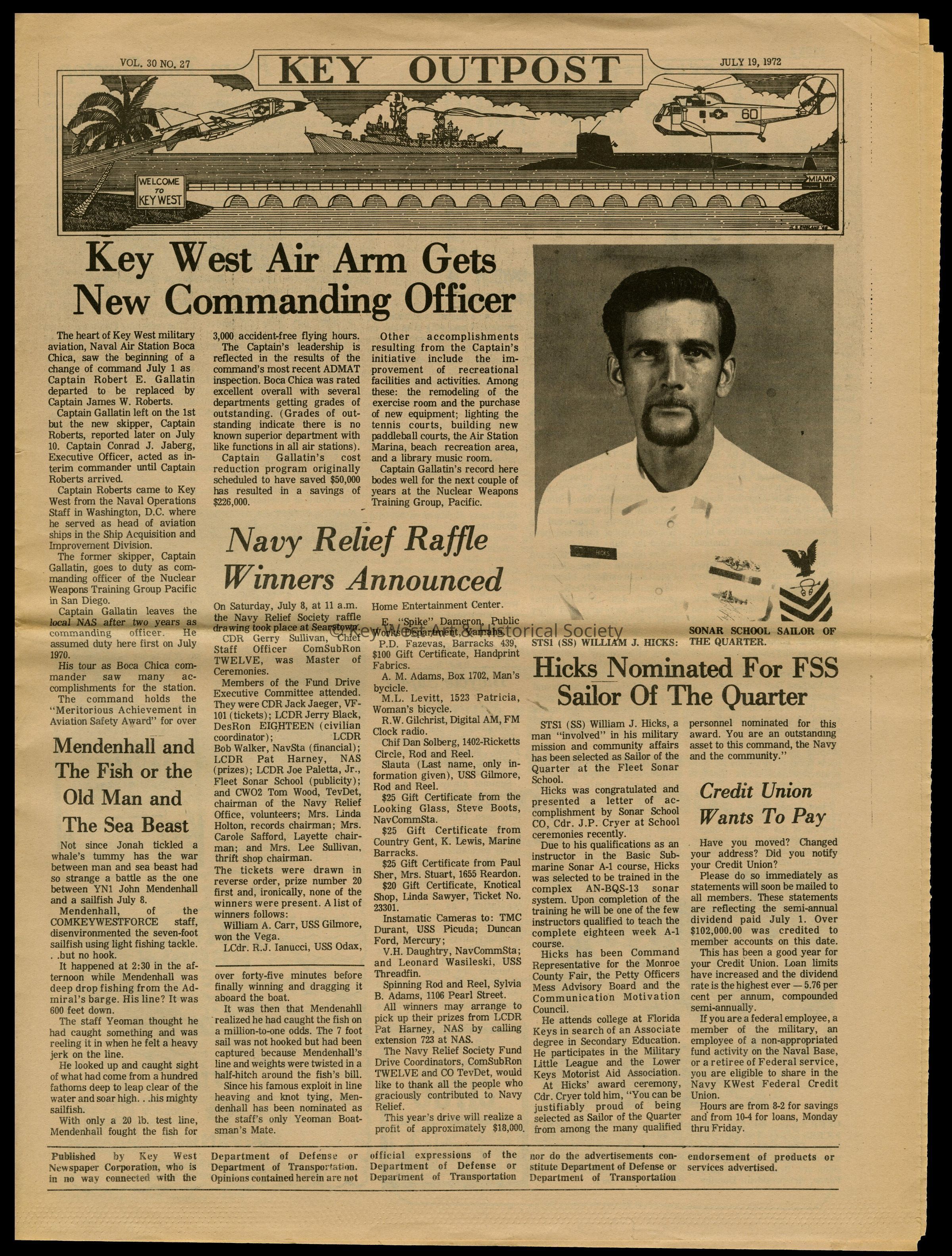 'Key Outpost' Newspaper picture number 1