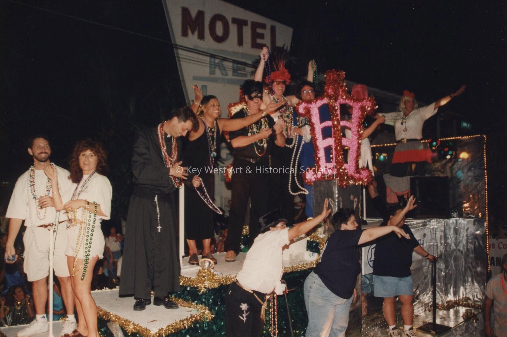 A float in the parade.