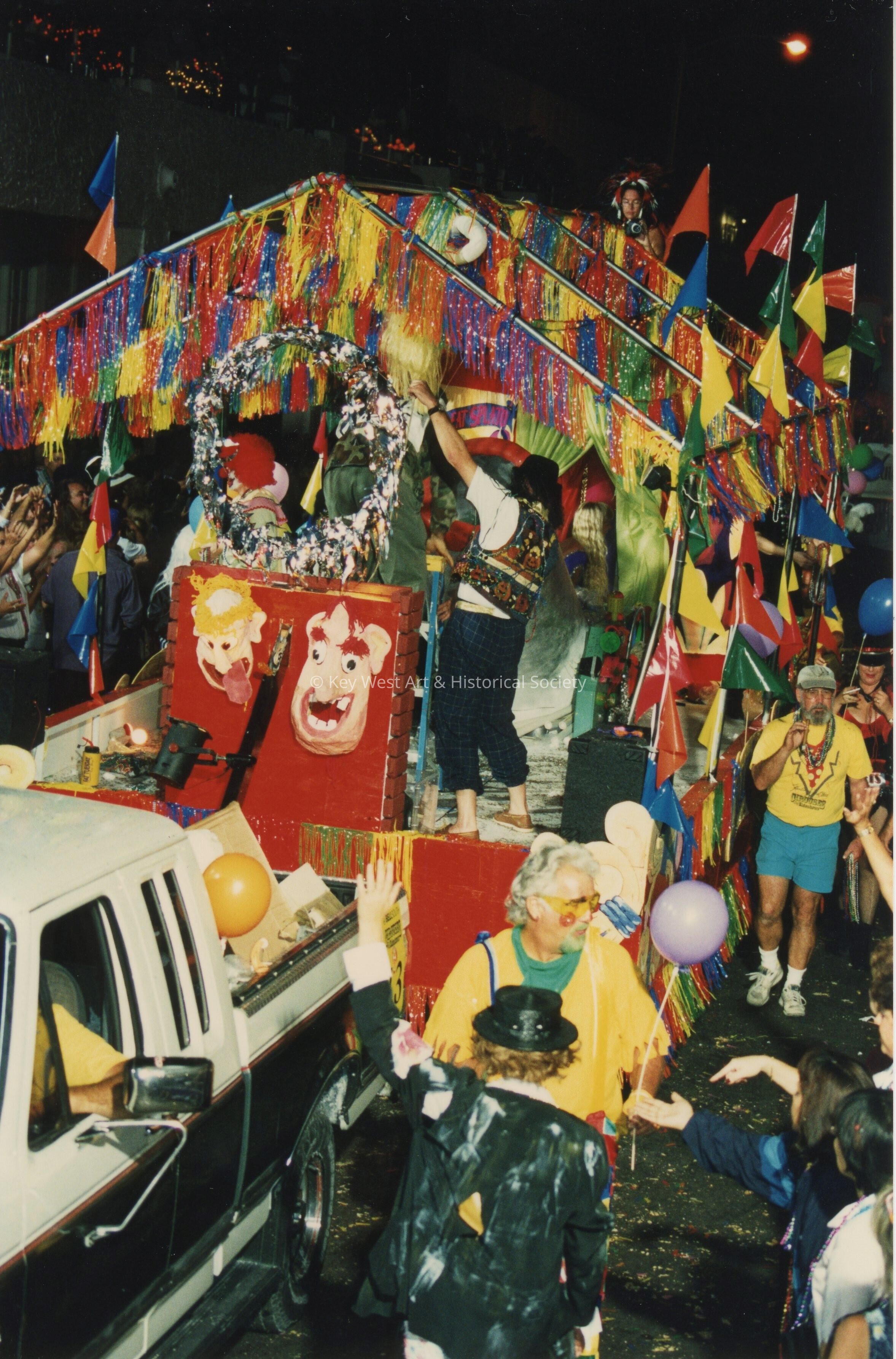 A float in the parade.
