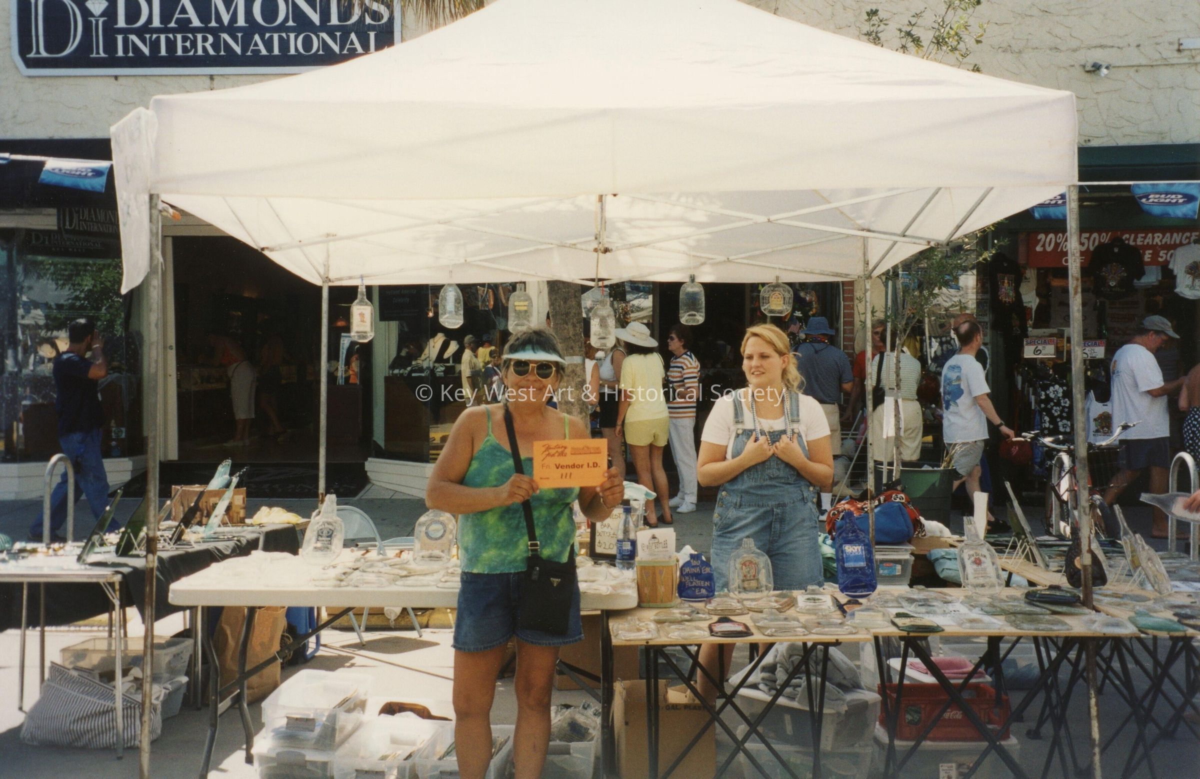 A vendor at the FF street fair.