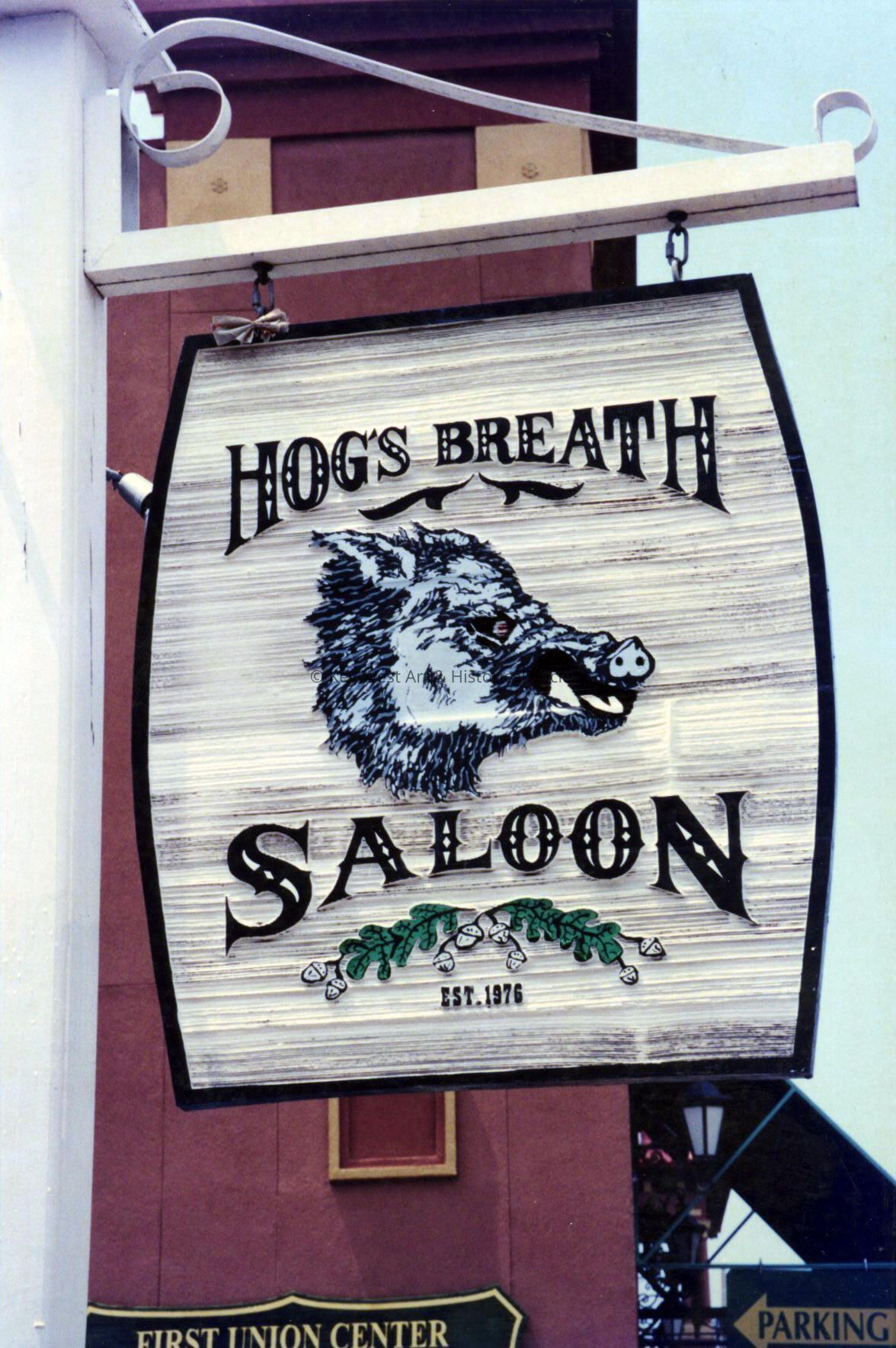 Hog's Breath Saloon Sign; Copyright: @ Key West Art & Historical Society; Origformat: Print-Photographic