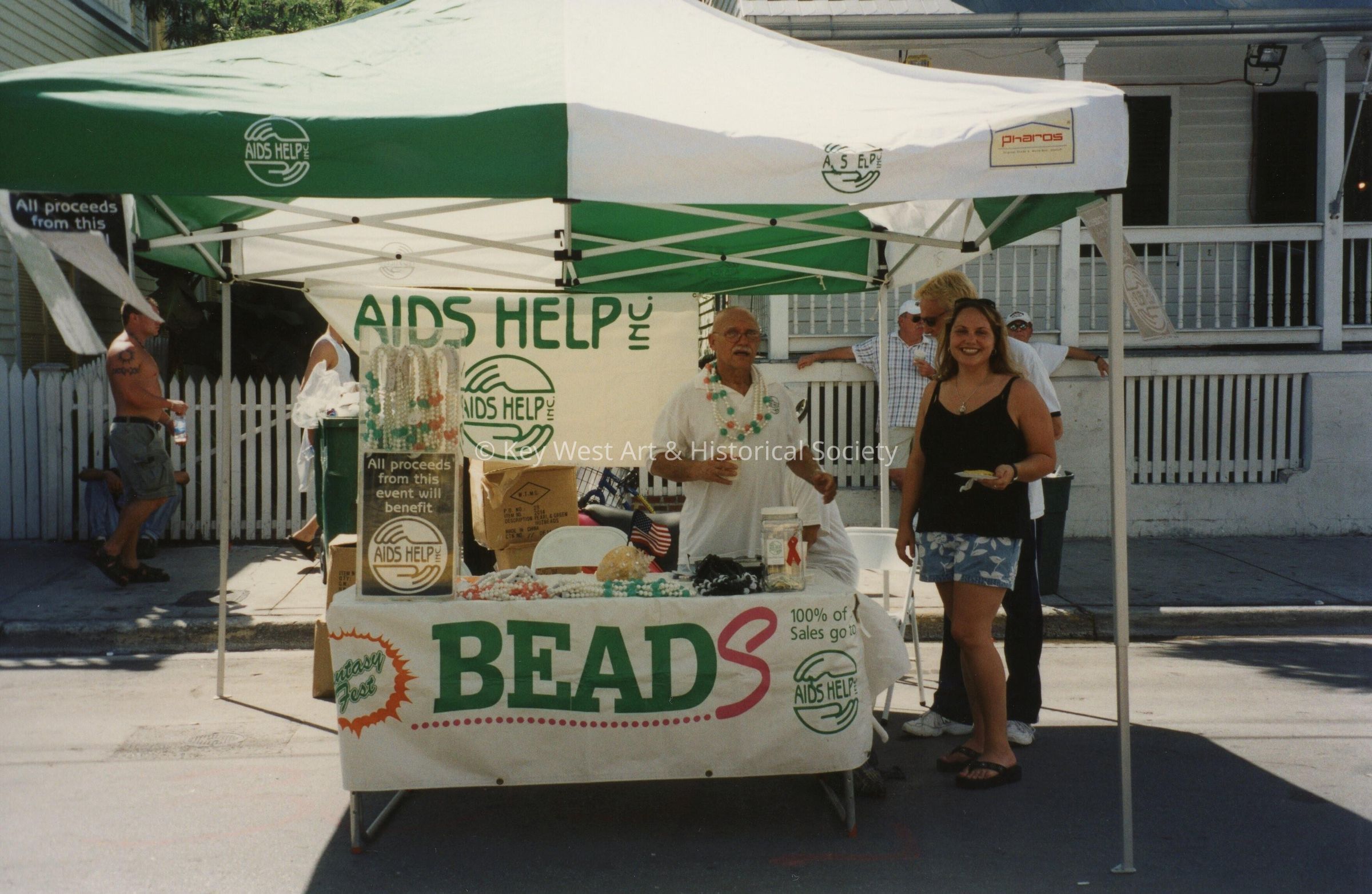 A vendor at the FF street fair.