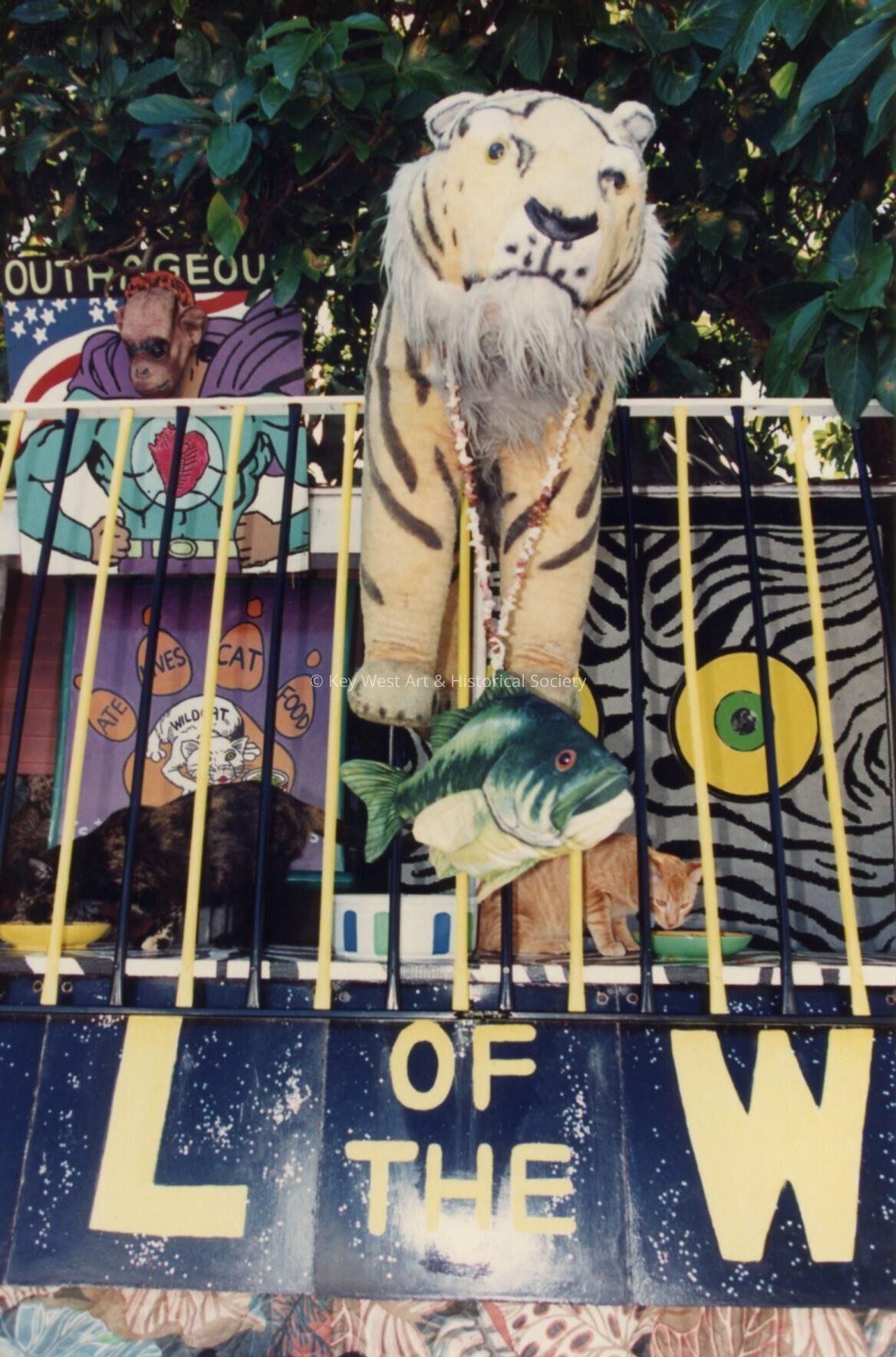 A house decorated for Fantasy Fest.